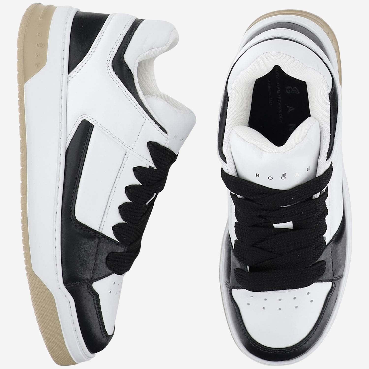 HOGAN Sneakers In Black,white Product Image