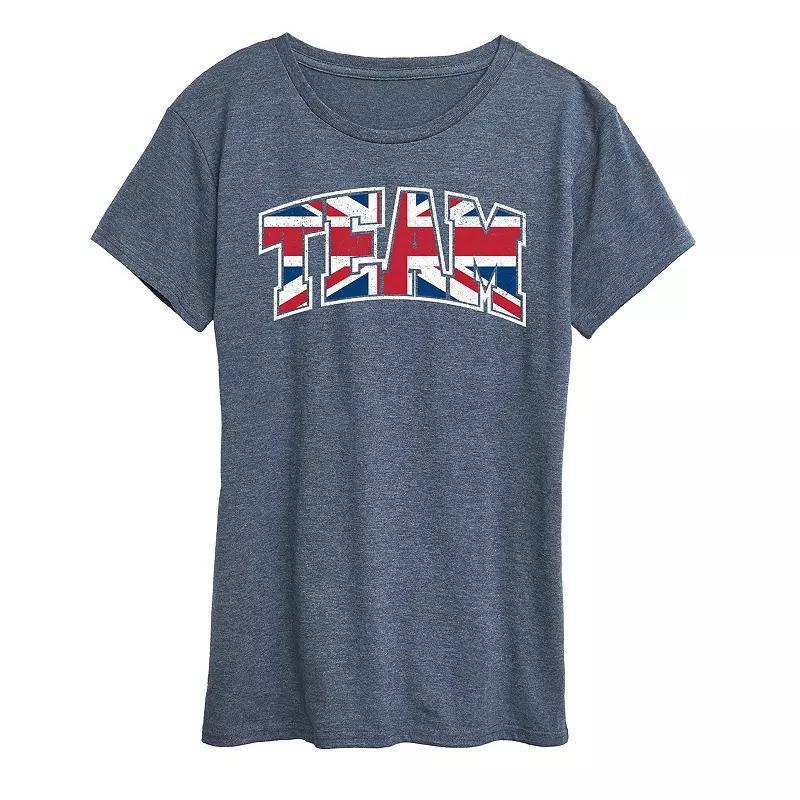 Womens Peace Love Beach Graphic Tee Grey Green Product Image