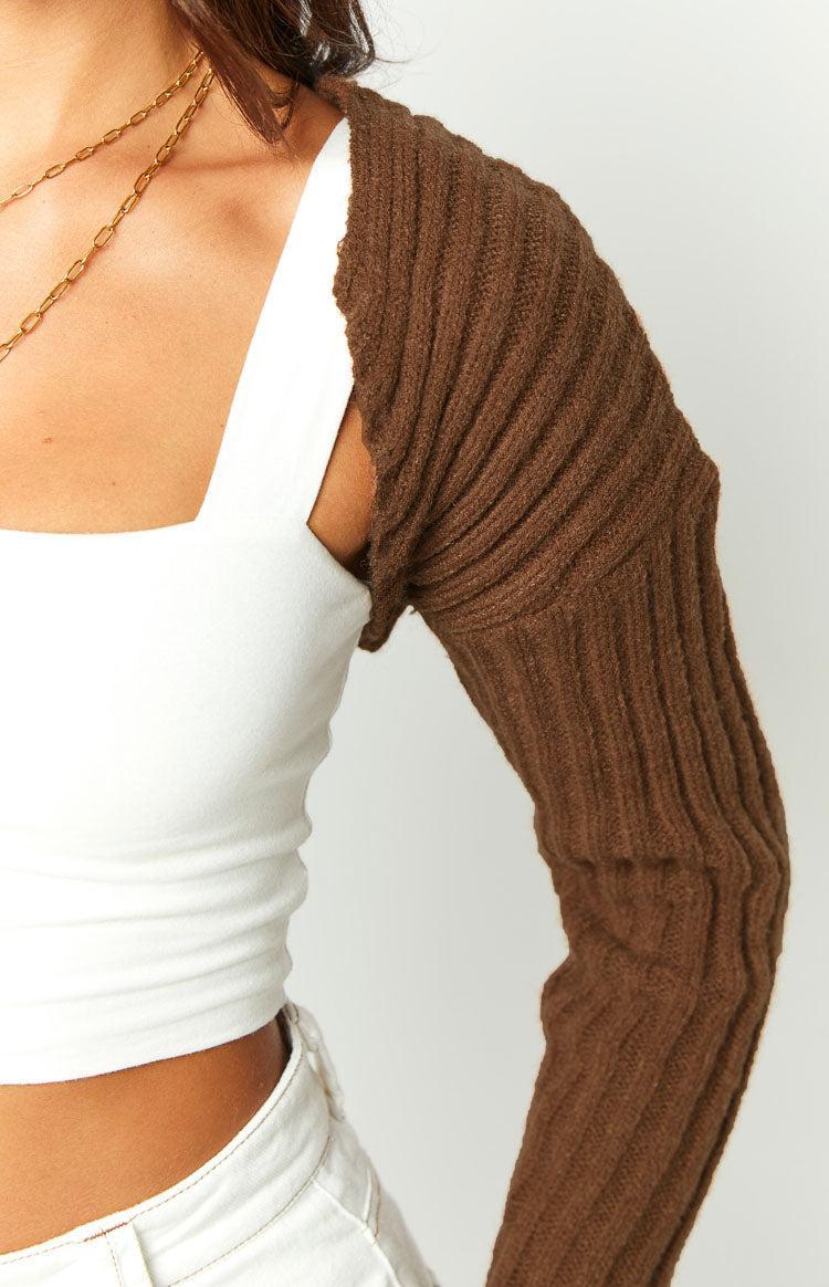 Elsa Brown Knit Bolero Product Image