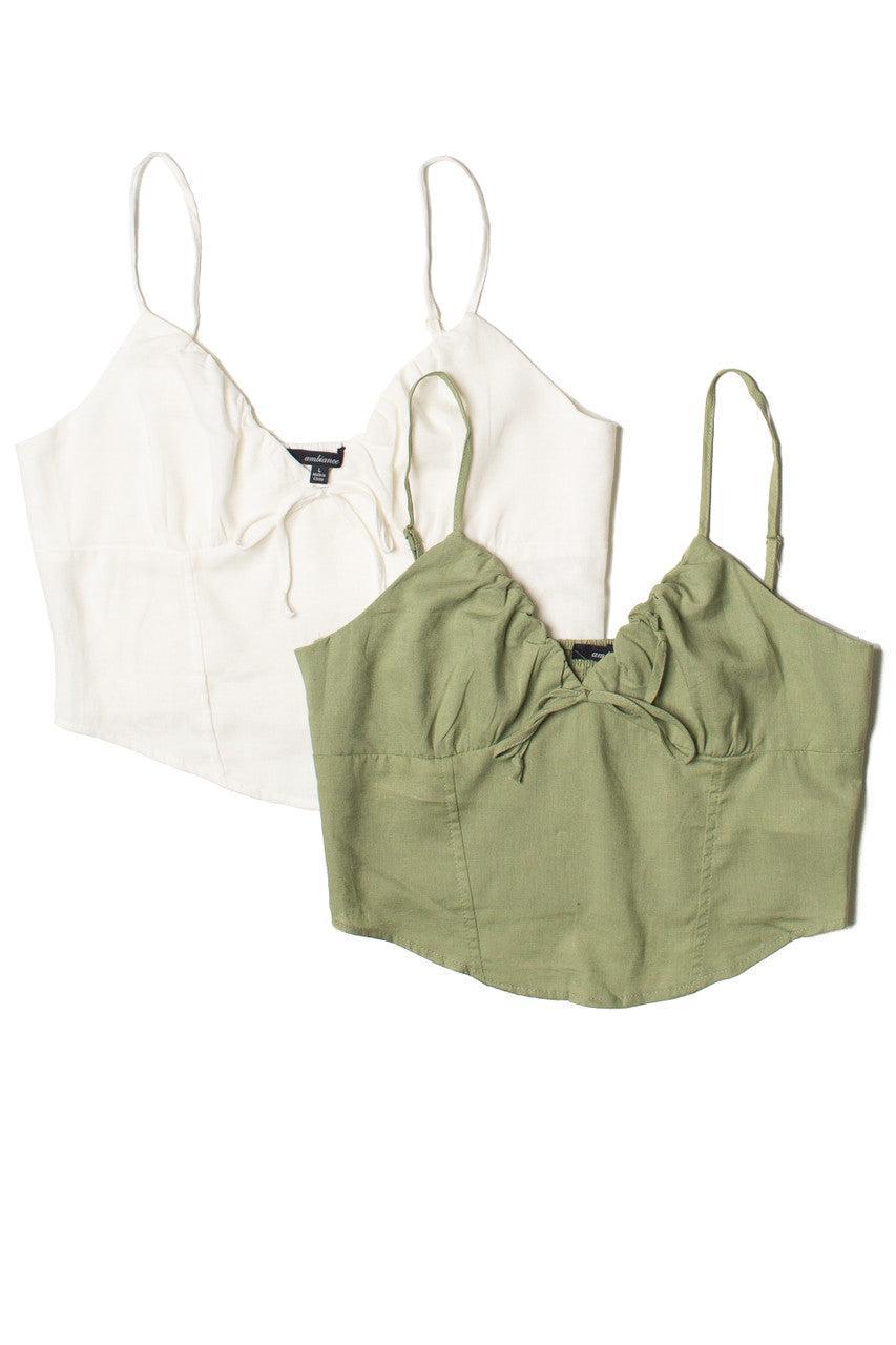 Linen Tie Front Cami Product Image