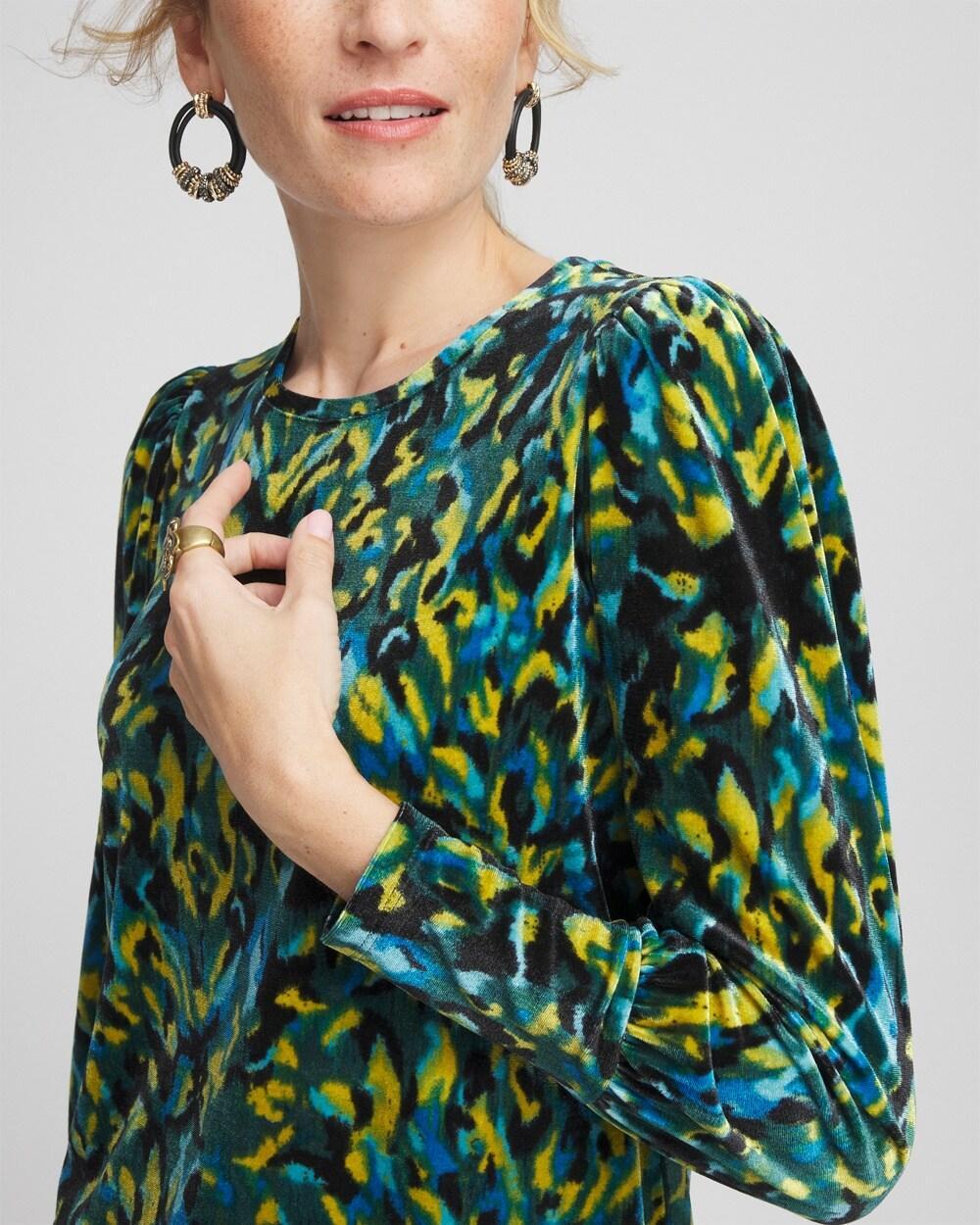Ikat Velvet Long Sleeve Tee Product Image