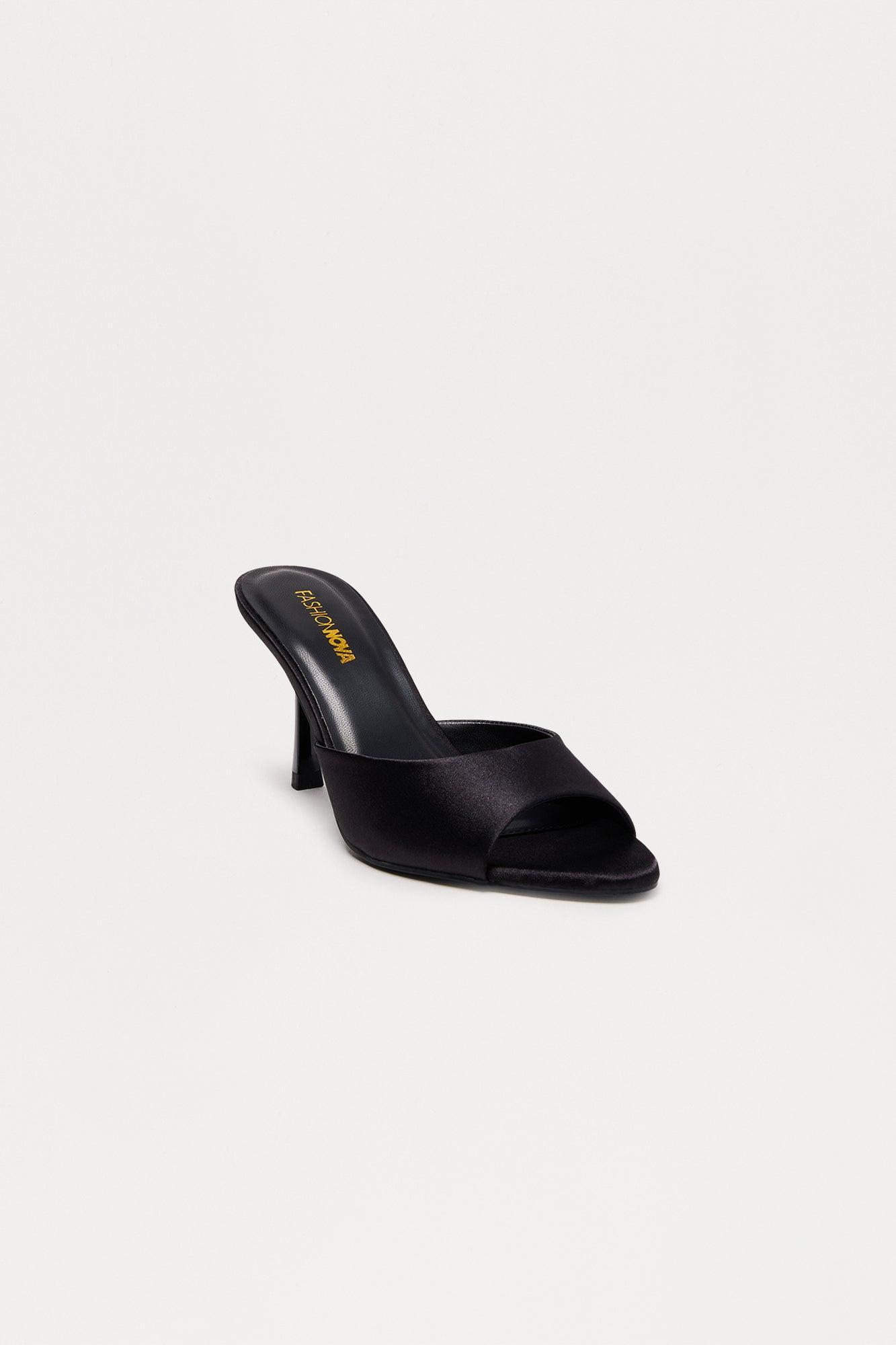 Just Over You Mules - Black/Black Female Product Image