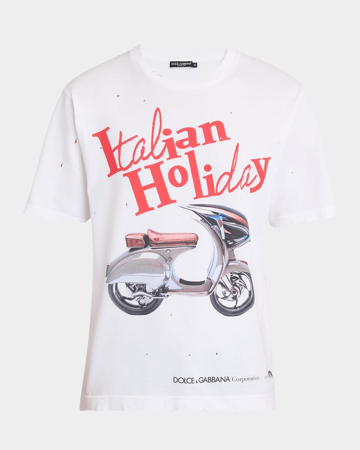 Mens Italian Holiday Graphic T-Shirt Product Image