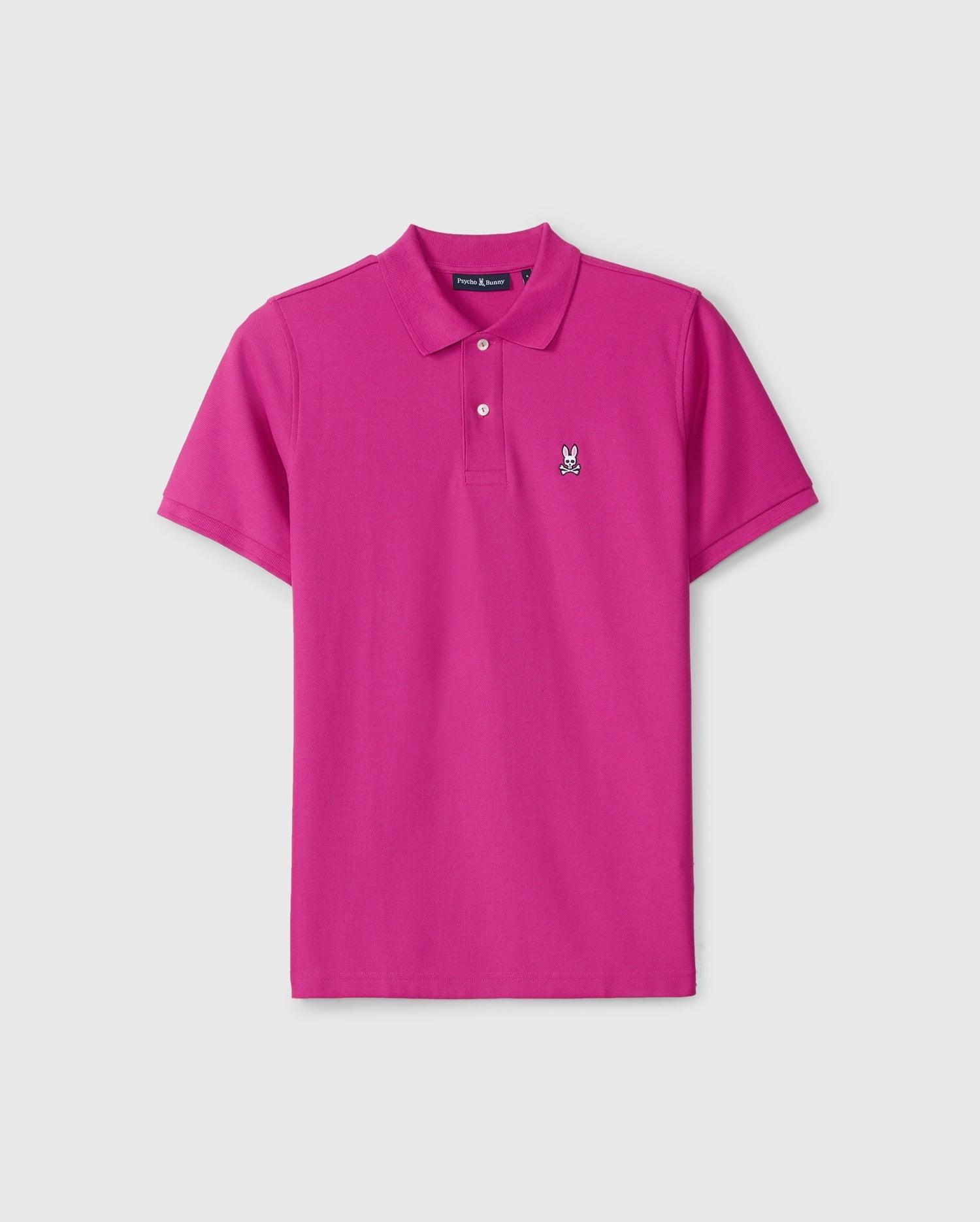Men's Classic Pique Polo Shirt 659 FUSCHIA RED / M Product Image