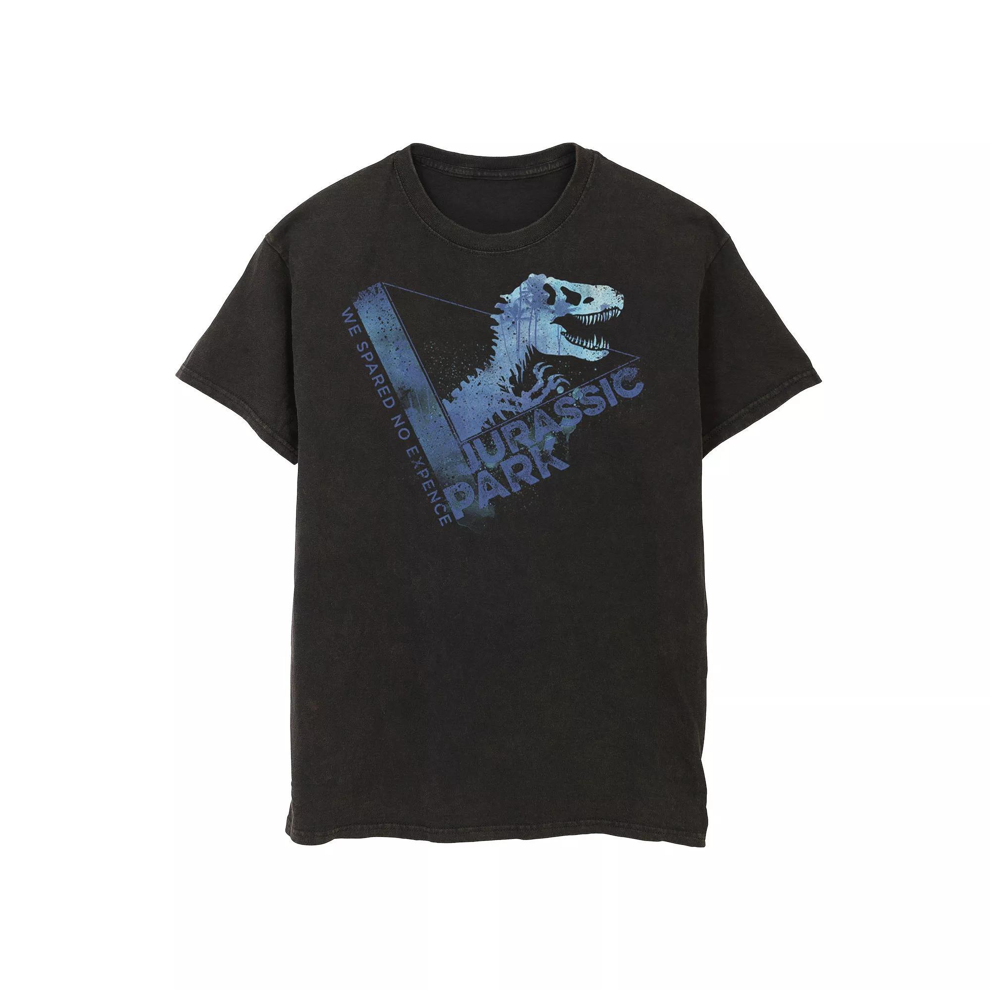 Men's Jurassic Park We Spared No Expense Blue Mist Tee, Size: 3XL, Black Product Image