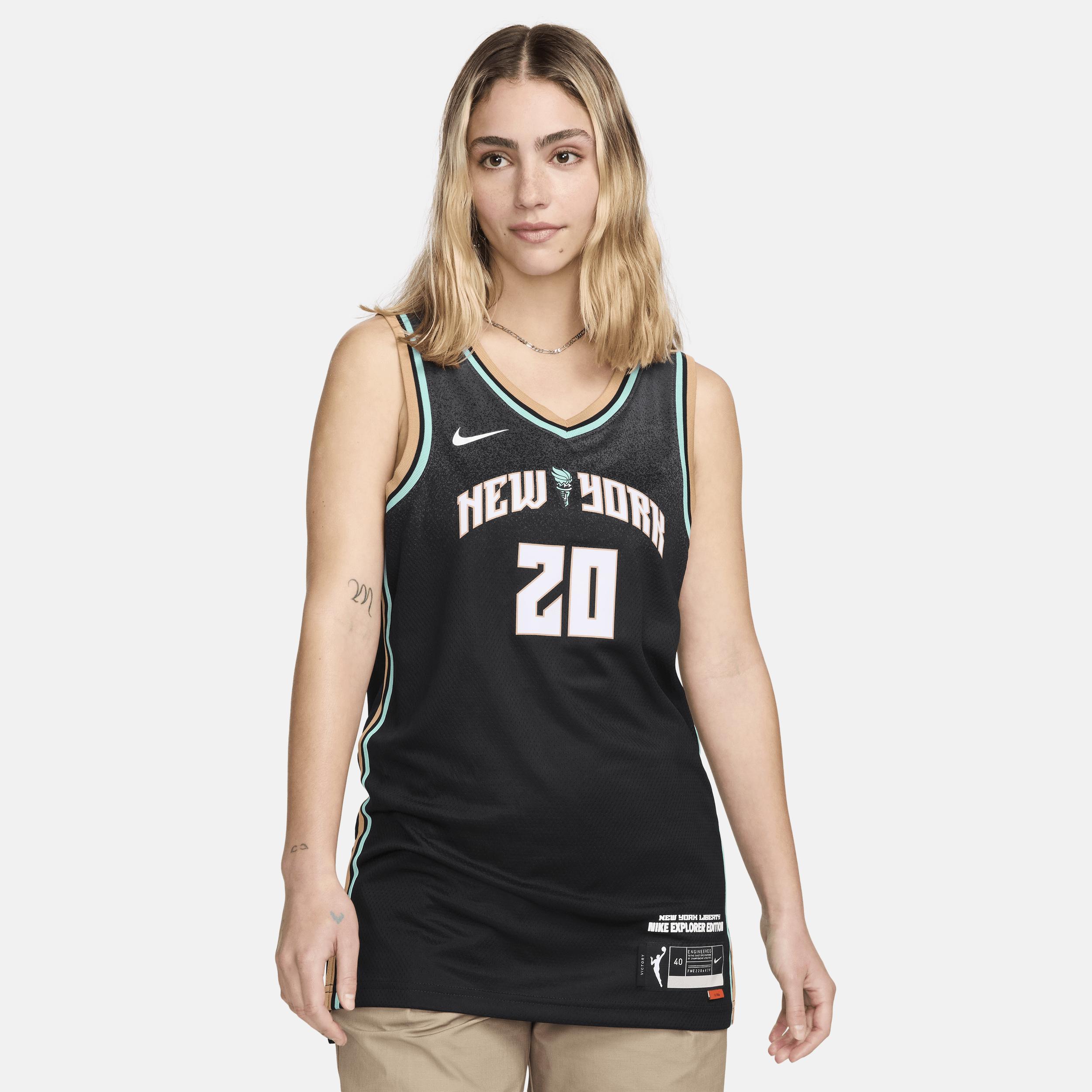 Unisex Nike Sabrina IonescuBlack New York Liberty Explorer Edition Victory Jersey, Womens Product Image