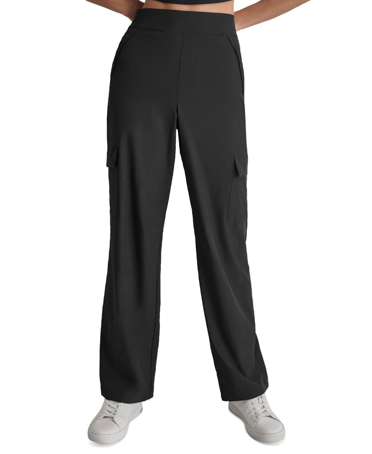 Dkny Sport Womens High-Rise Straight-Leg Cargo Pants Product Image