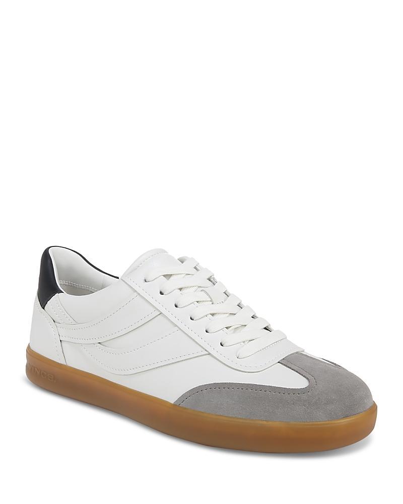 Vince Mens Oasis Leather Lace Up Sneakers Product Image