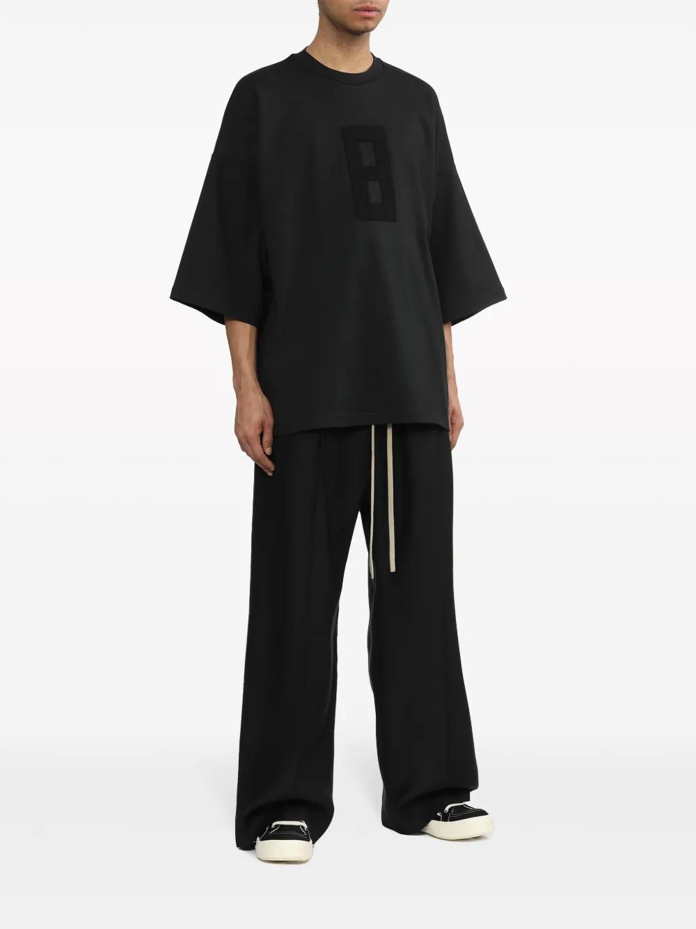 Embroidered 8 oversized T-shirt Product Image