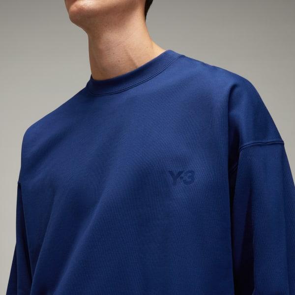 adidas Y-3 French Terry Crew Sweater Black S Mens Product Image