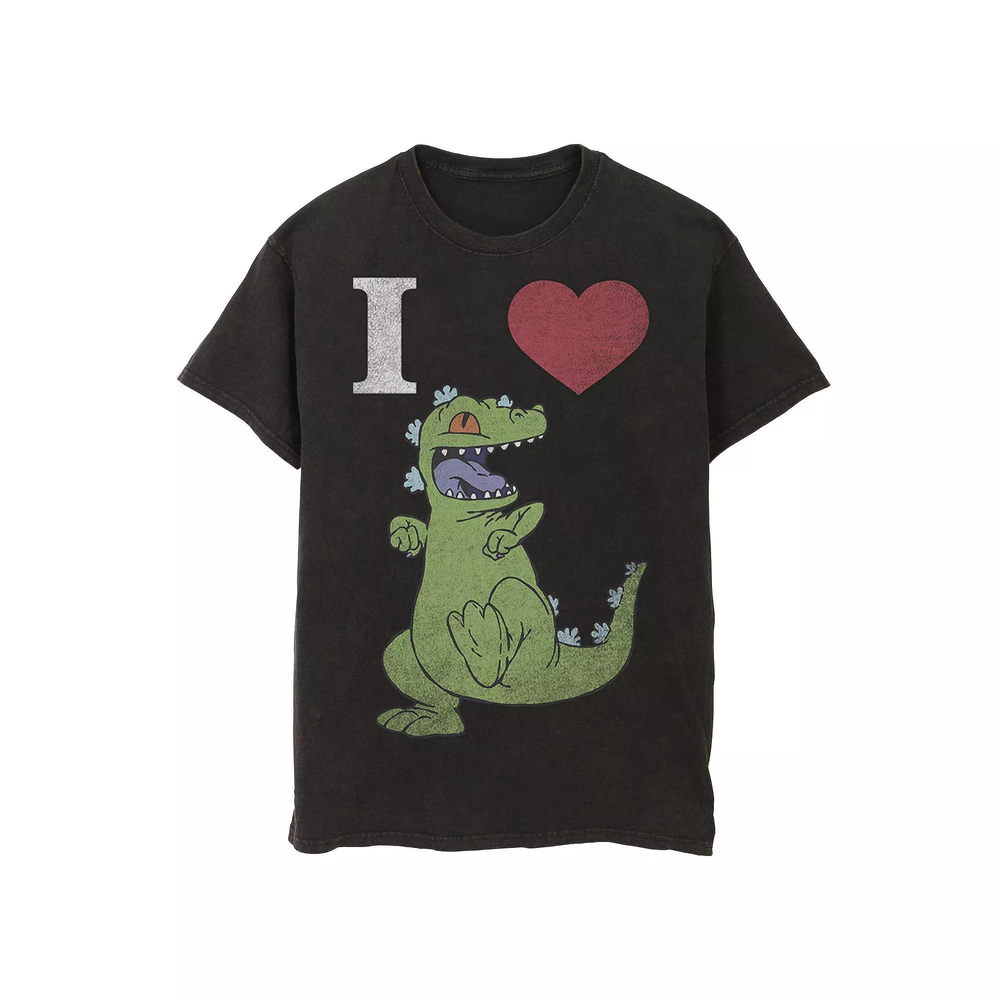 Men's Nickelodeon RugRats I Love Reptar Graphic Tee, Size: 3XL, Black Product Image
