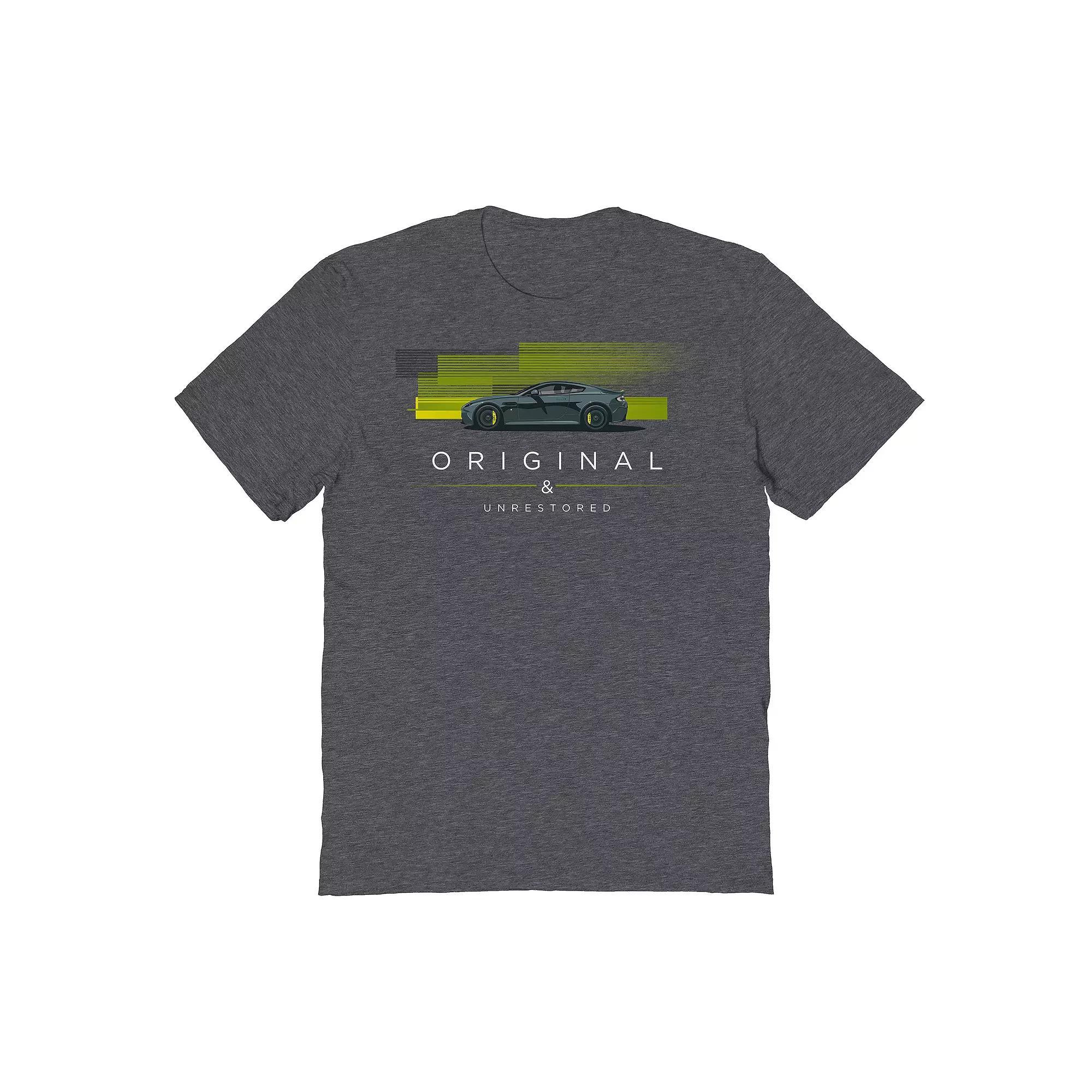 Men's Original & Unrestored Lines Graphic Tee, Size: Small, Dark Grey Product Image