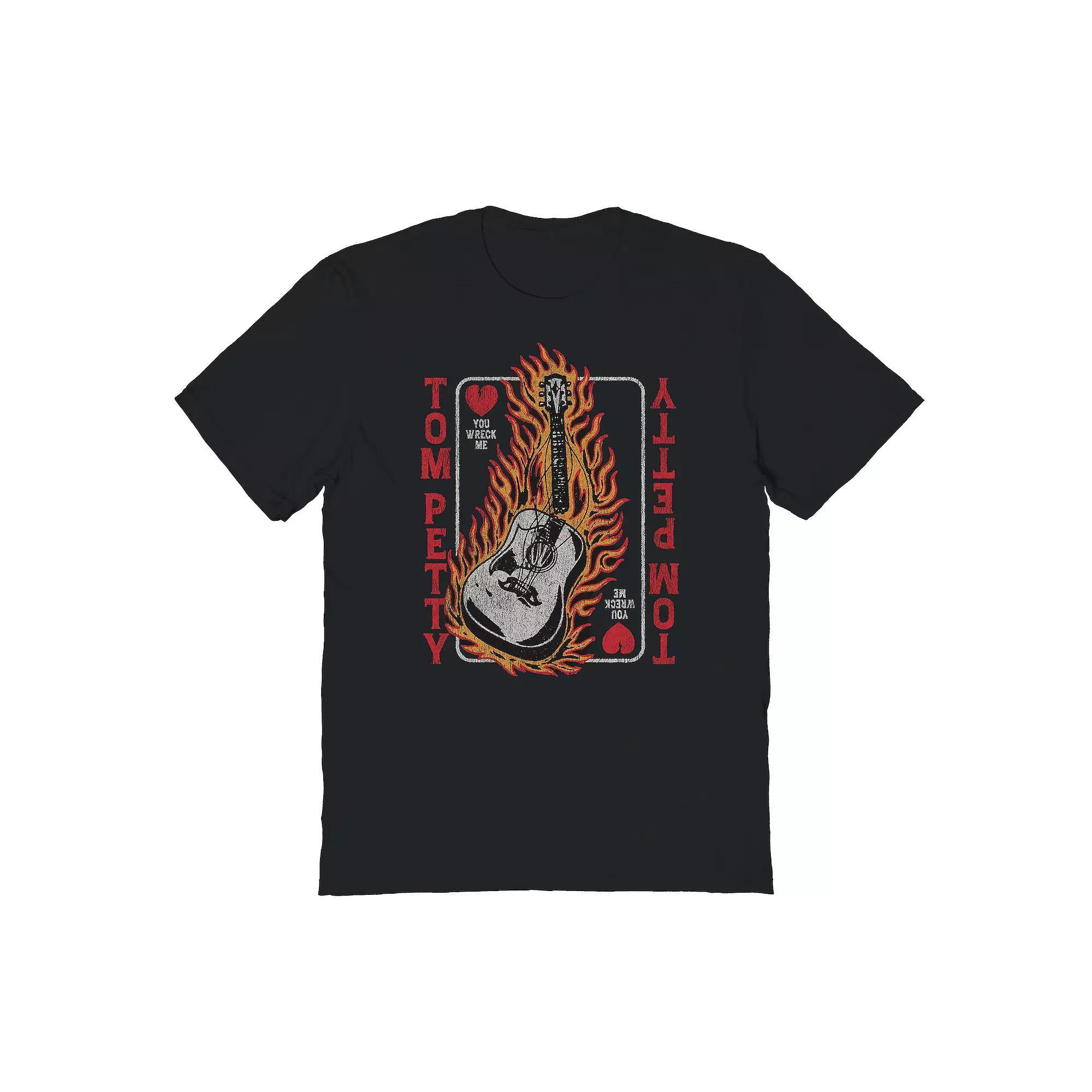 Men's Tom Petty You Wreck Me Graphic Tee, Size: XXL, Black Product Image
