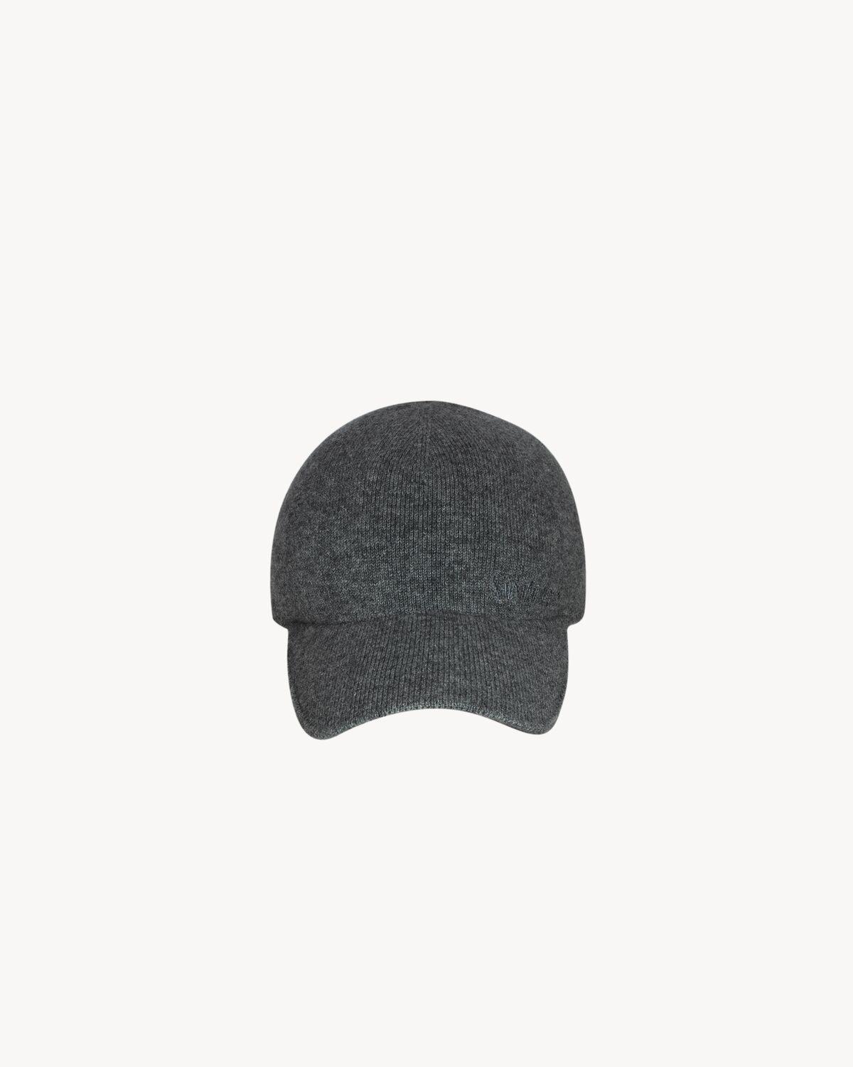 SAINT LAURENT knit baseball cap in cashmere | Saint Laurent | YSL.com Product Image