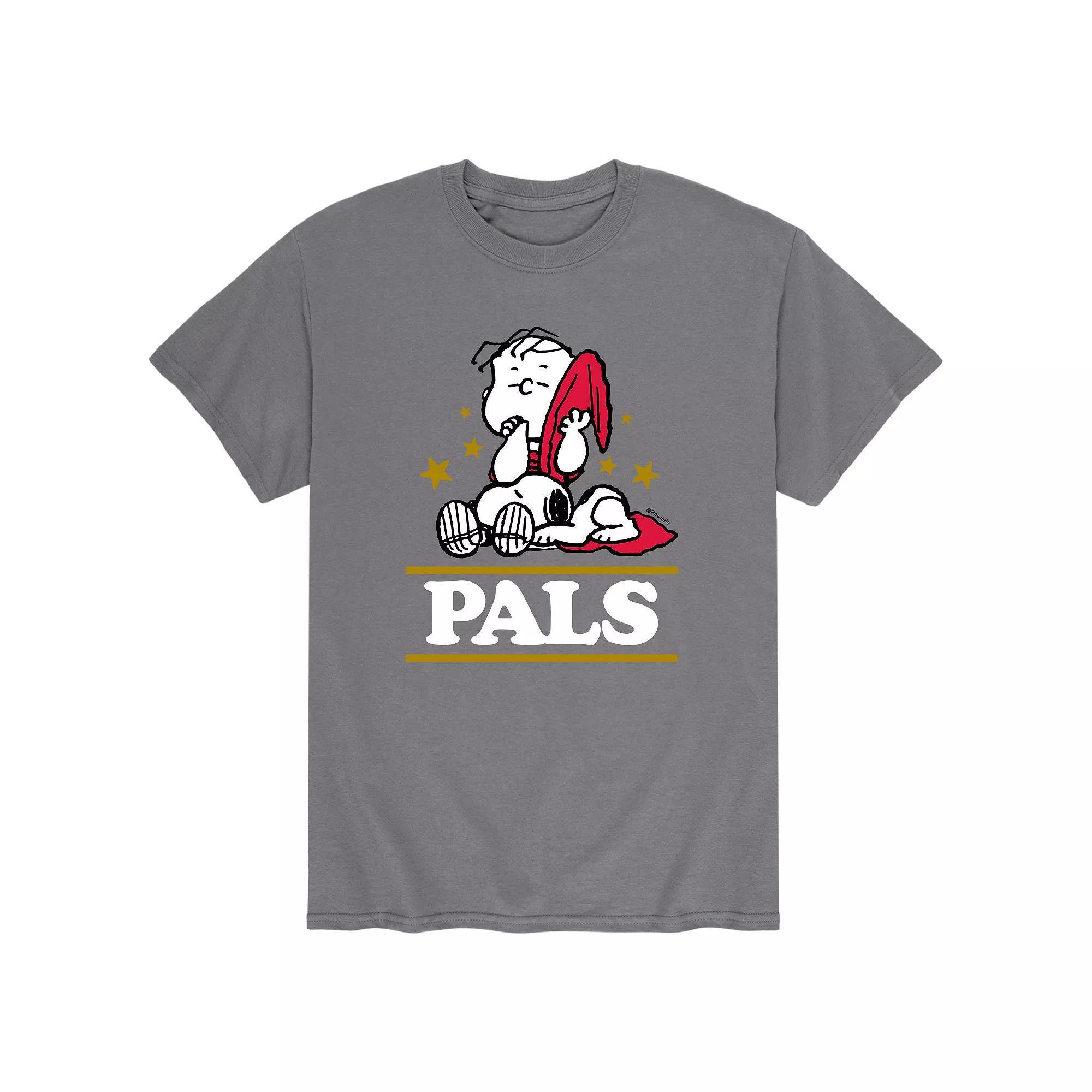 Mens Peanuts Pals Tee Grey Product Image