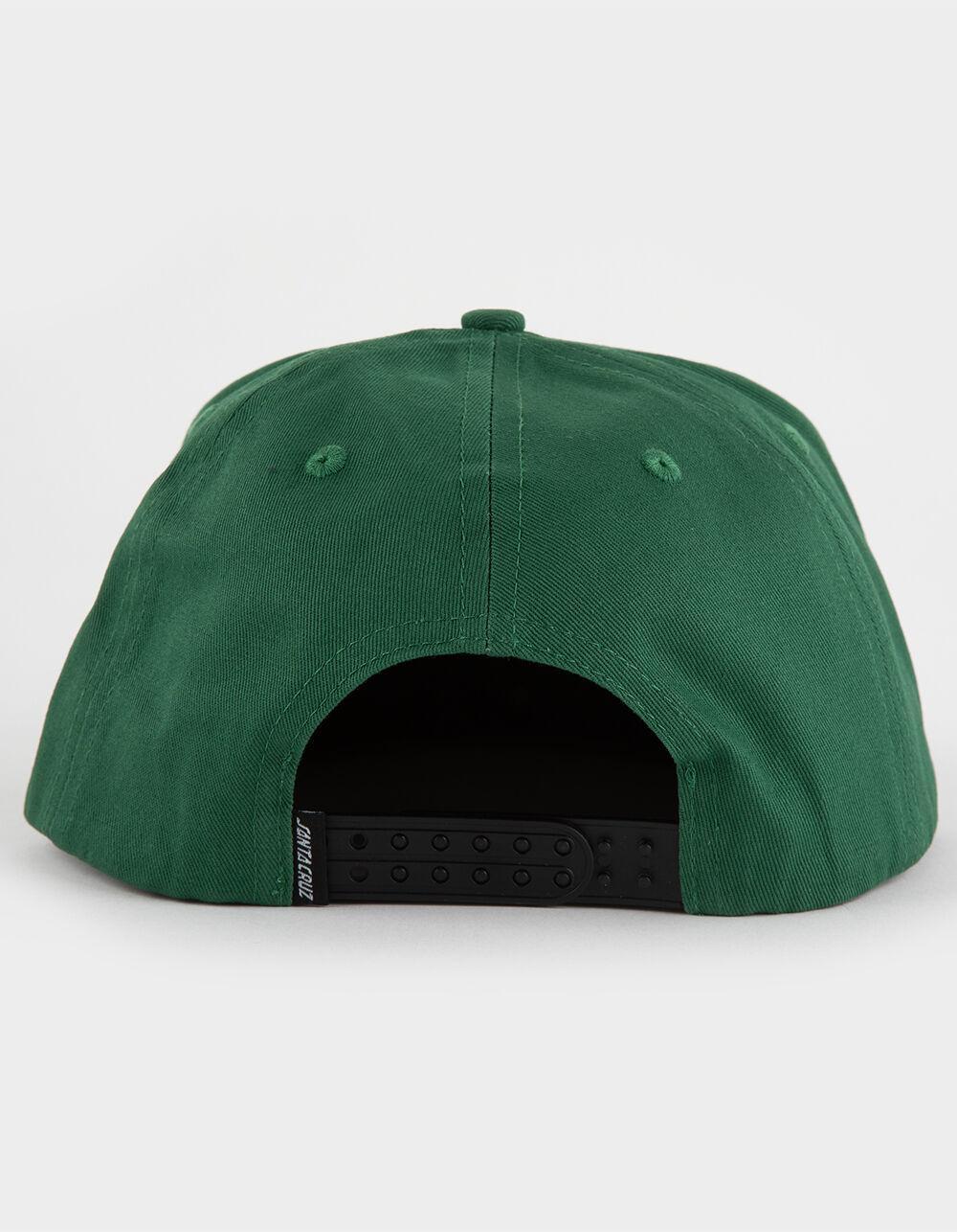SANTA CRUZ Dungeon Strip Snapback Hat - DK GREEN Product Image