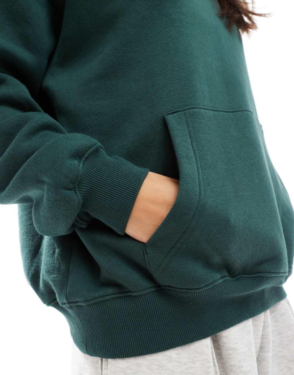 Cotton On classic hoodie in forest green Product Image