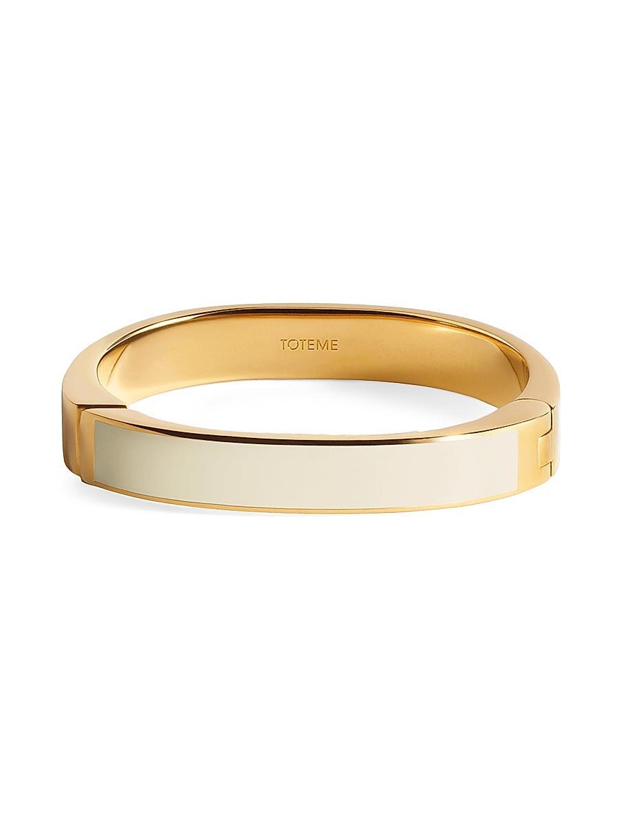 Womens 18kt Gold-Plated Signature Bracelet Product Image