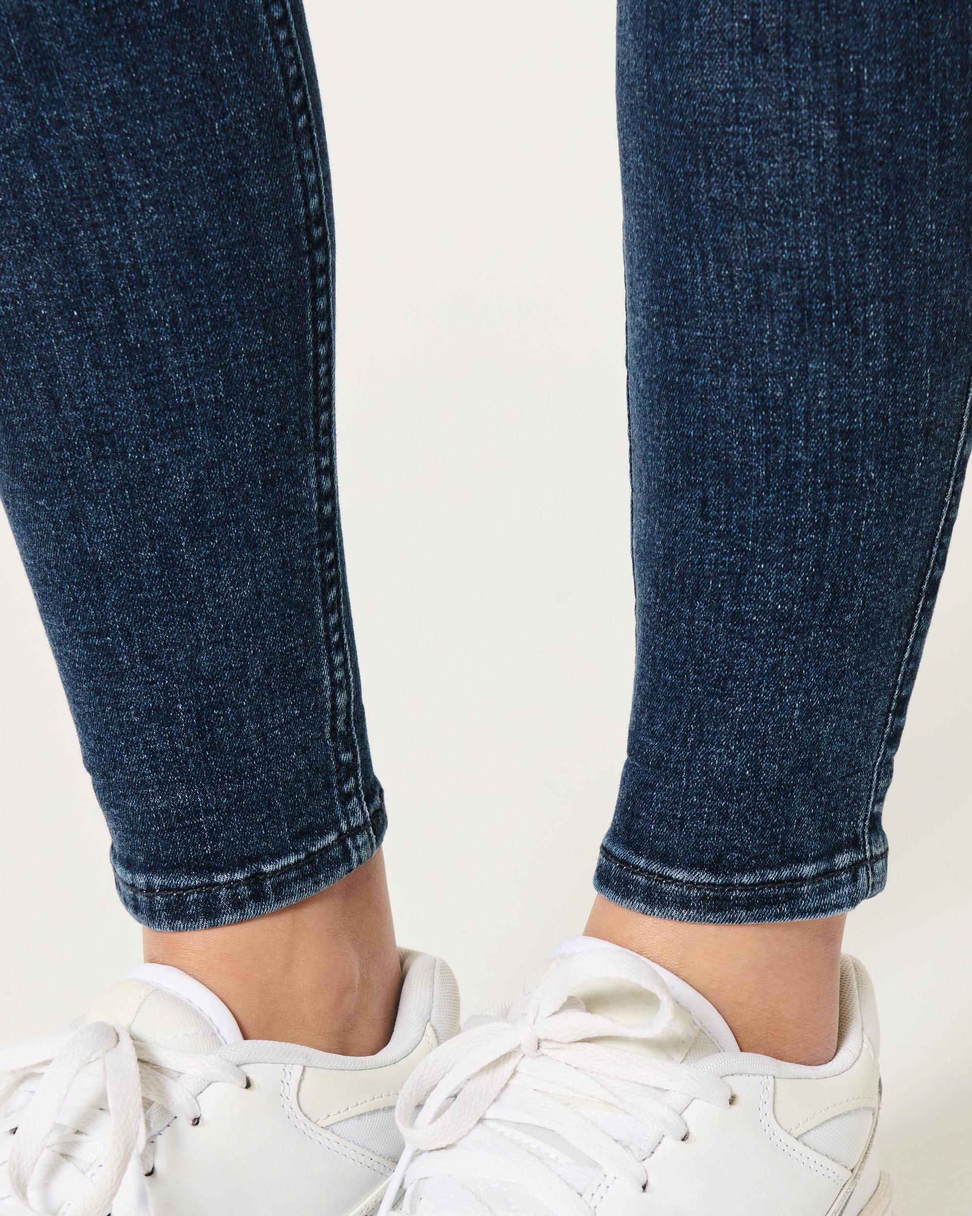 High-Rise Medium Wash Super Skinny Jeans Product Image
