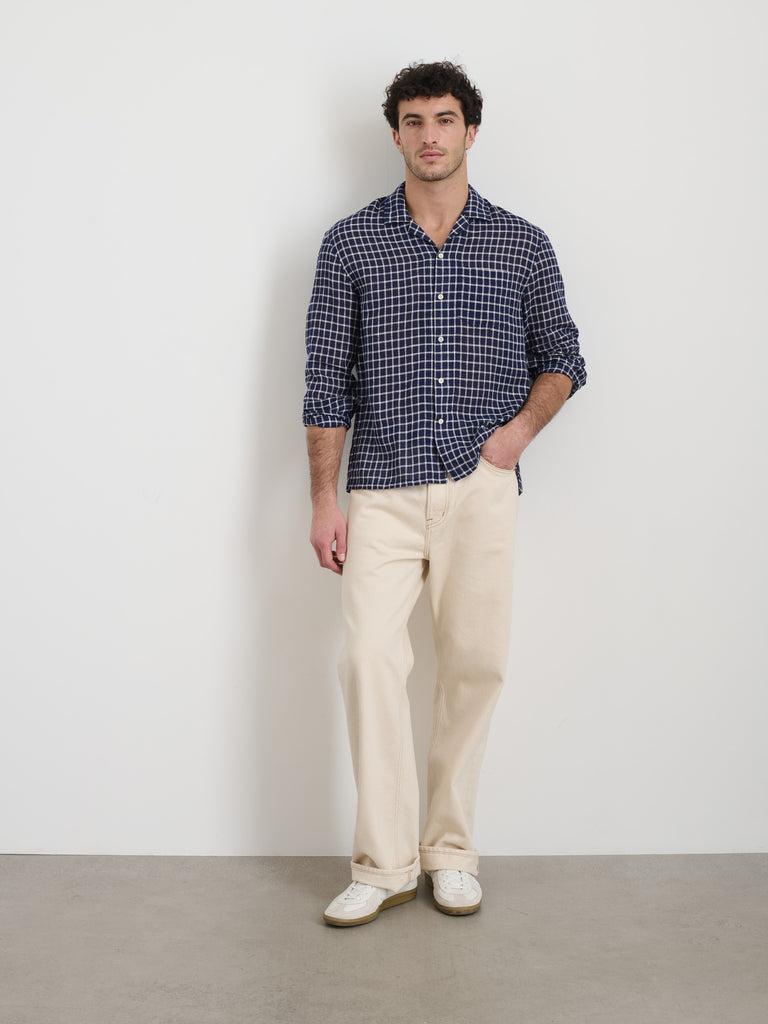 Mason Shirt In Cotton Linen Product Image