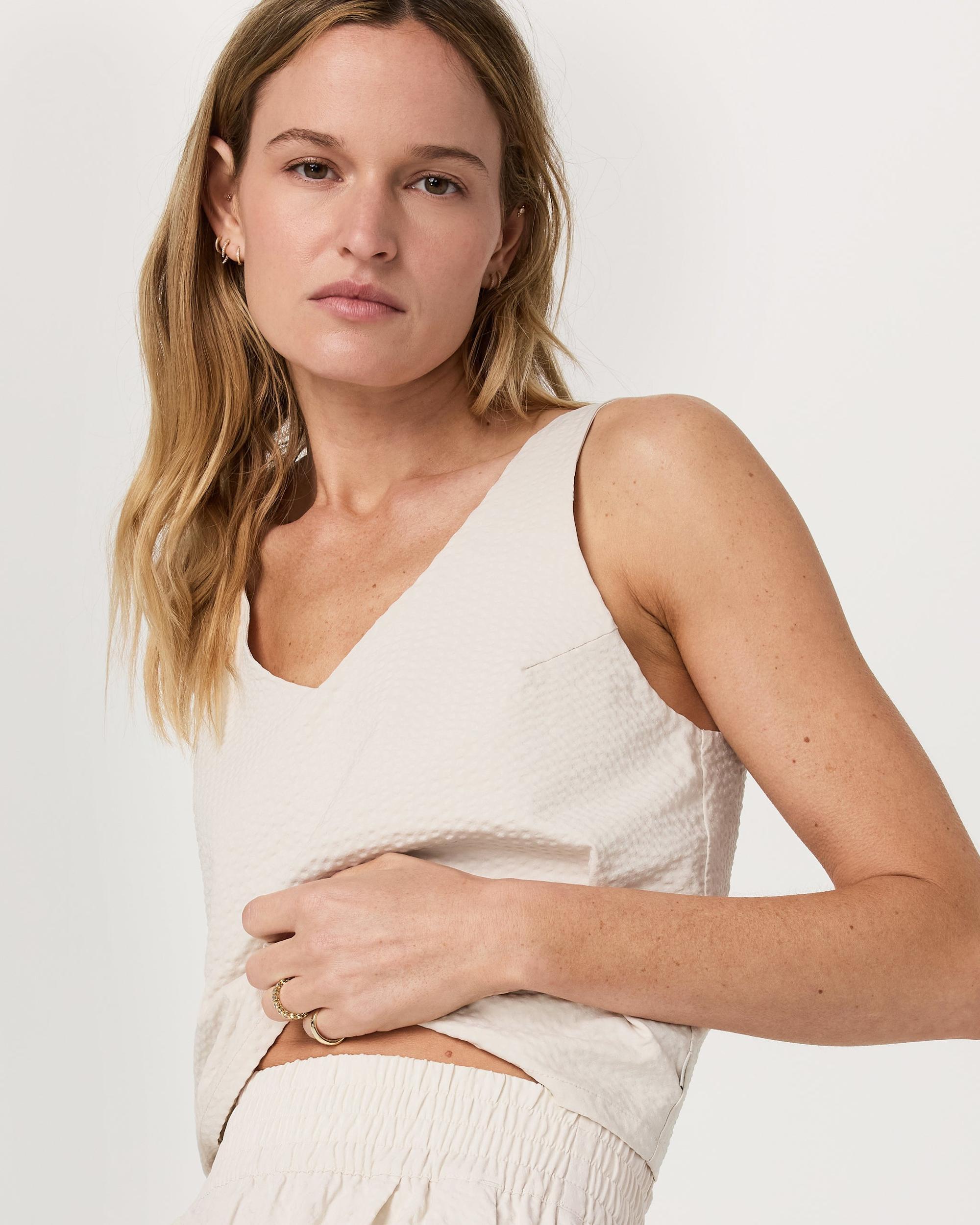 Villa Textured Crop Tank Product Image