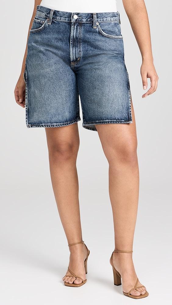 AGOLDE Vida High Rise Relaxed Straight Shorts | Shopbop Product Image
