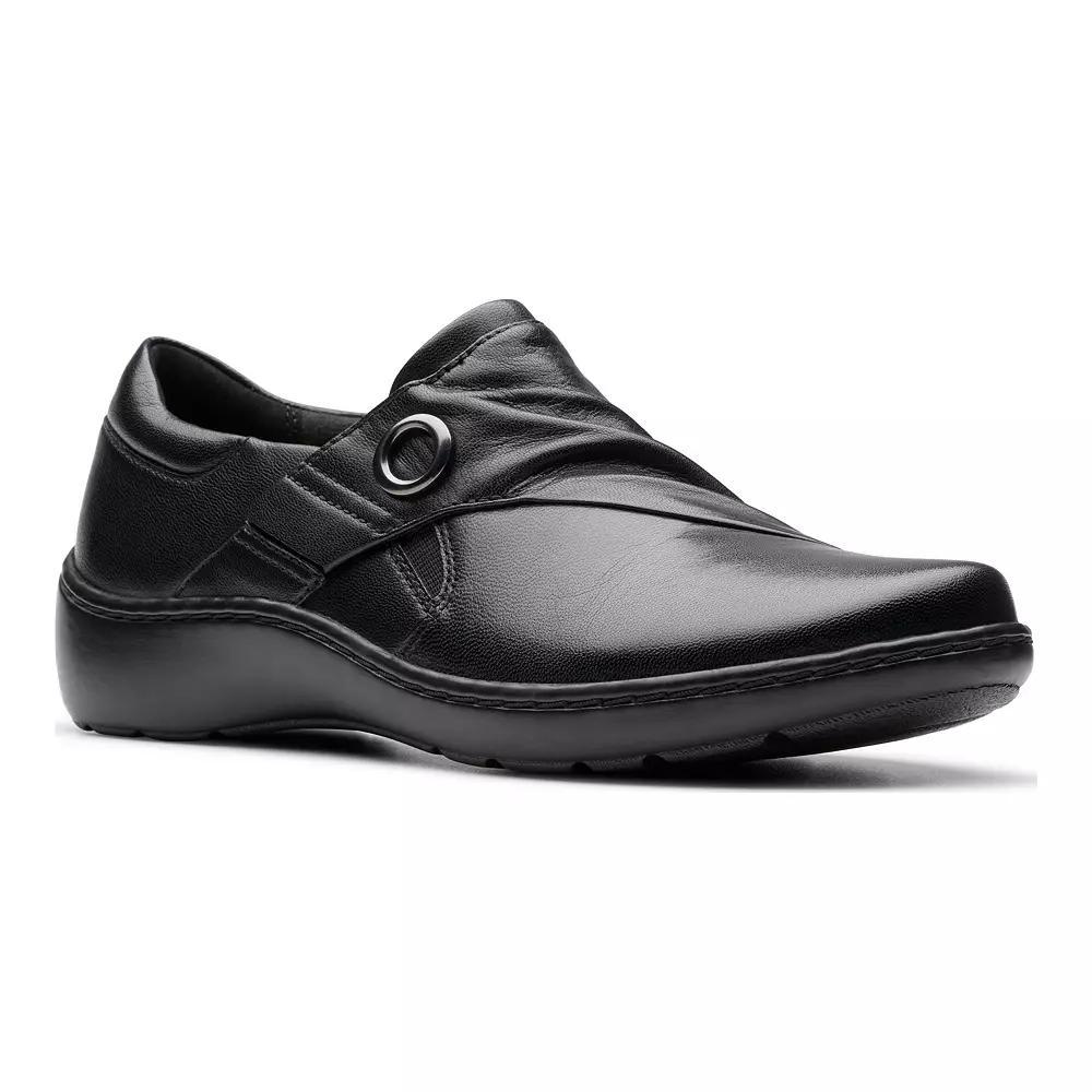 Clarks Cora Aubrie Women's Leather Shoes, Size: 9, Black Product Image