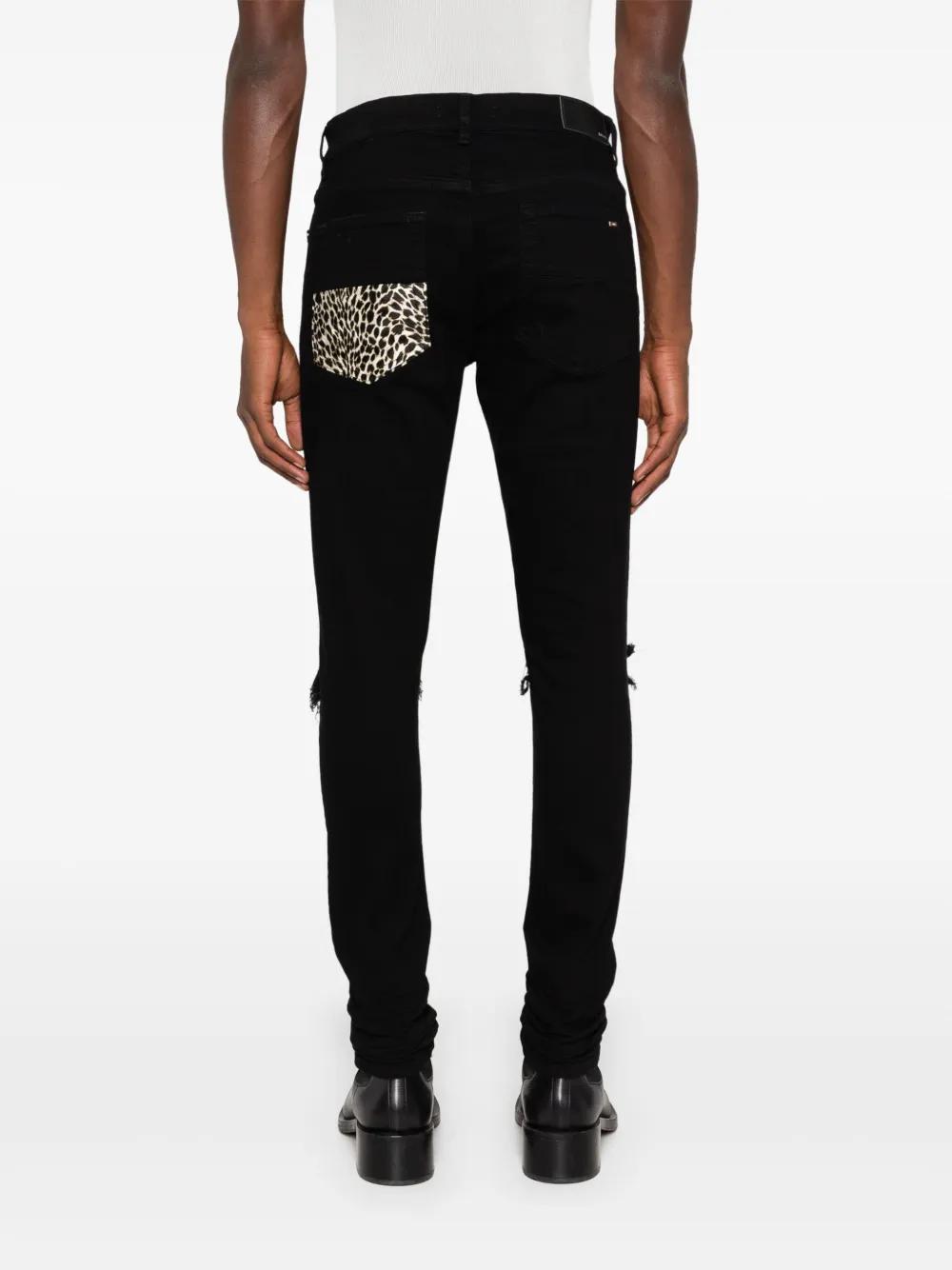leopard-detail jeans Product Image