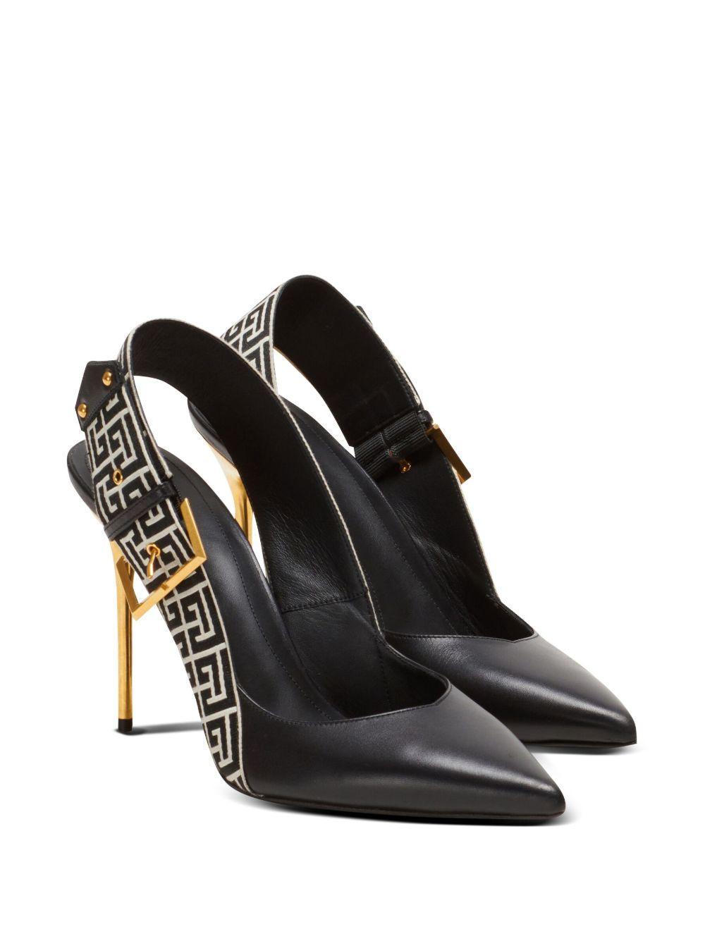 Ruby monogram slingback pumps Product Image