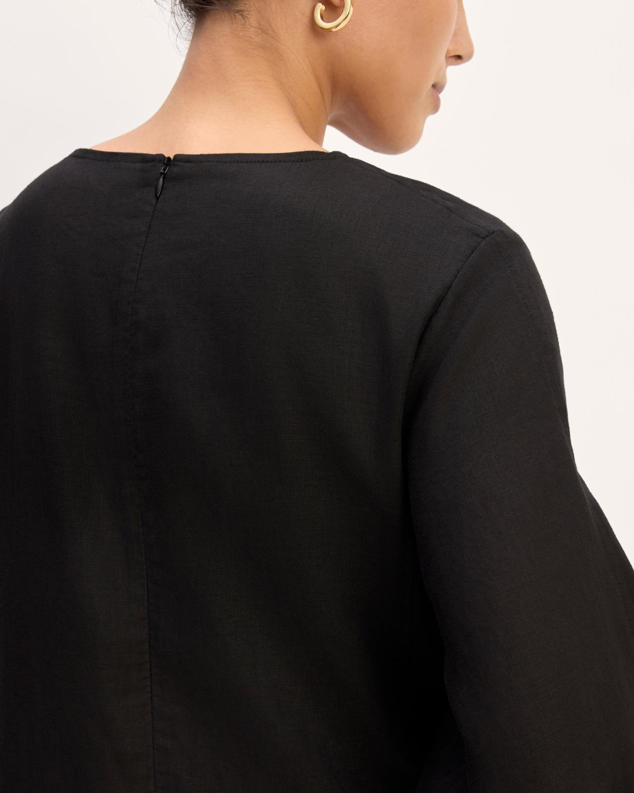 The Linen A-Line Midi Dress Product Image