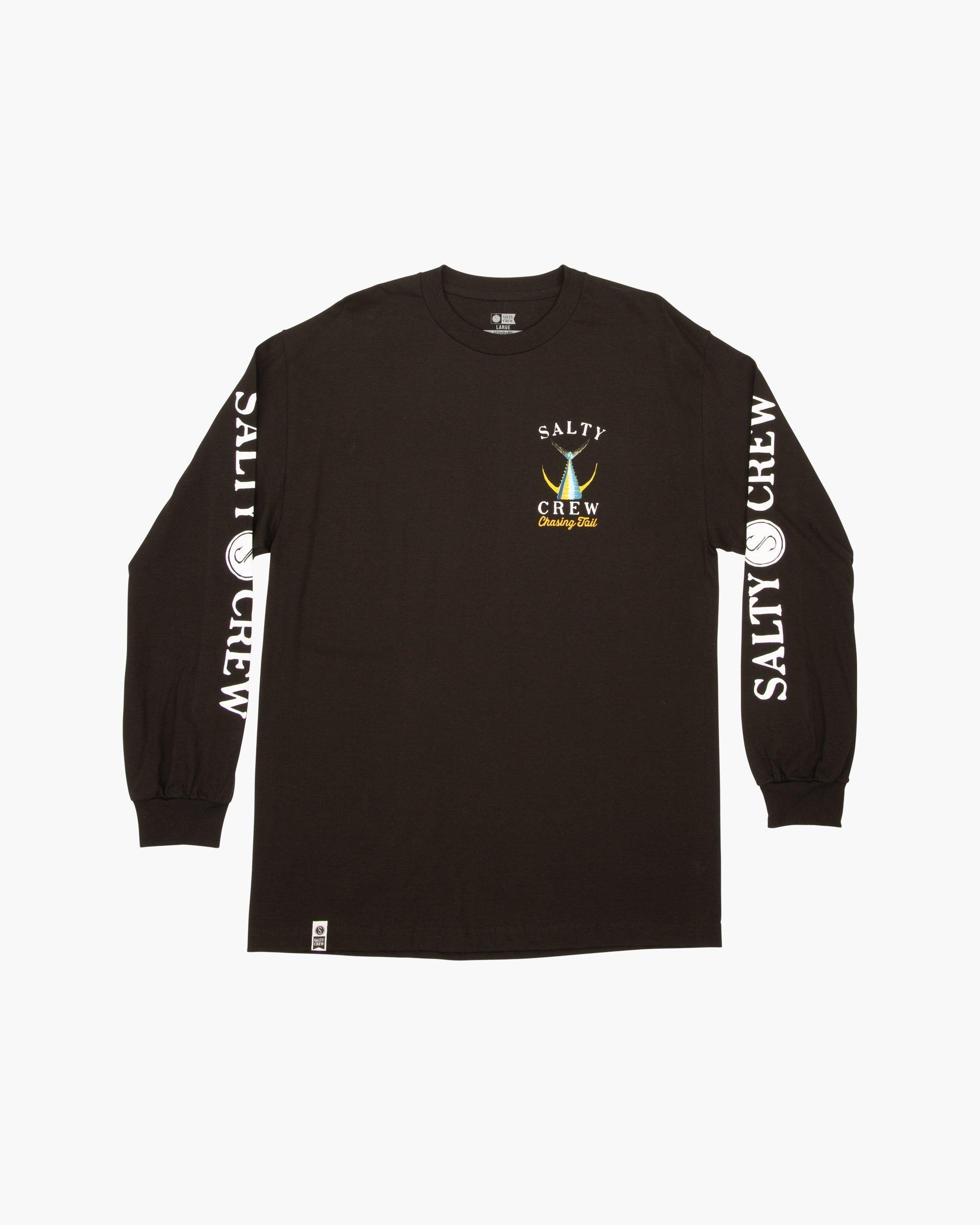 Tailed Classic Long Sleeve Tee - Black Male Product Image