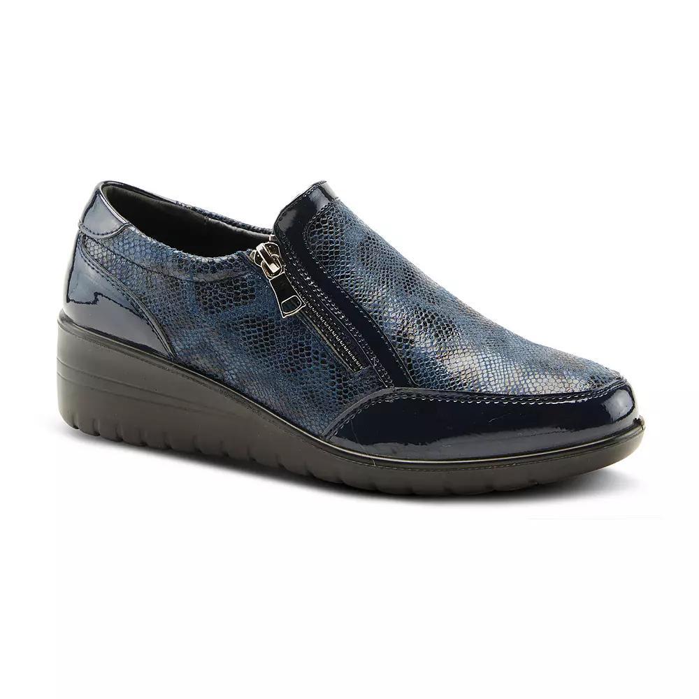 Flexus by Spring Step Concha Women's Slip-on Shoes, Size: 37, Blue Product Image