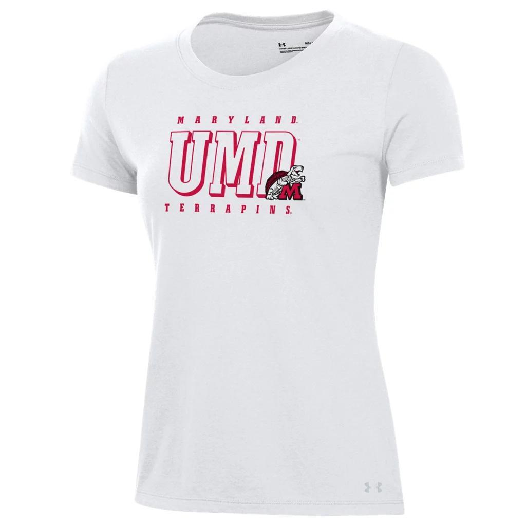 UA Performance Cotton Collegiate Womens T-Shirt Product Image