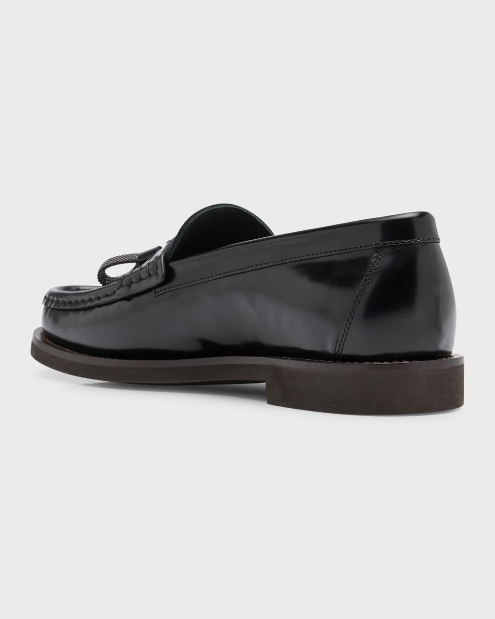 Leather Monili Tassel Penny Loafers  Product Image