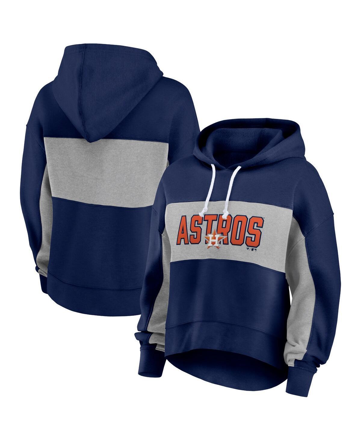 Women's Fanatics Branded Navy Minnesota Twins Filled Stat Sheet Pullover Hoodie, Size: XS, Blue Product Image
