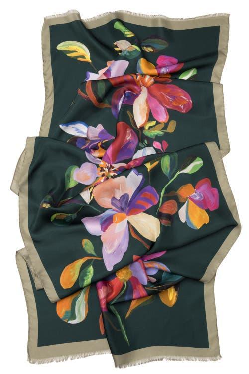 Elizabetta Eloisa - Large Silk Scarf for Women in Green at Nordstrom Product Image
