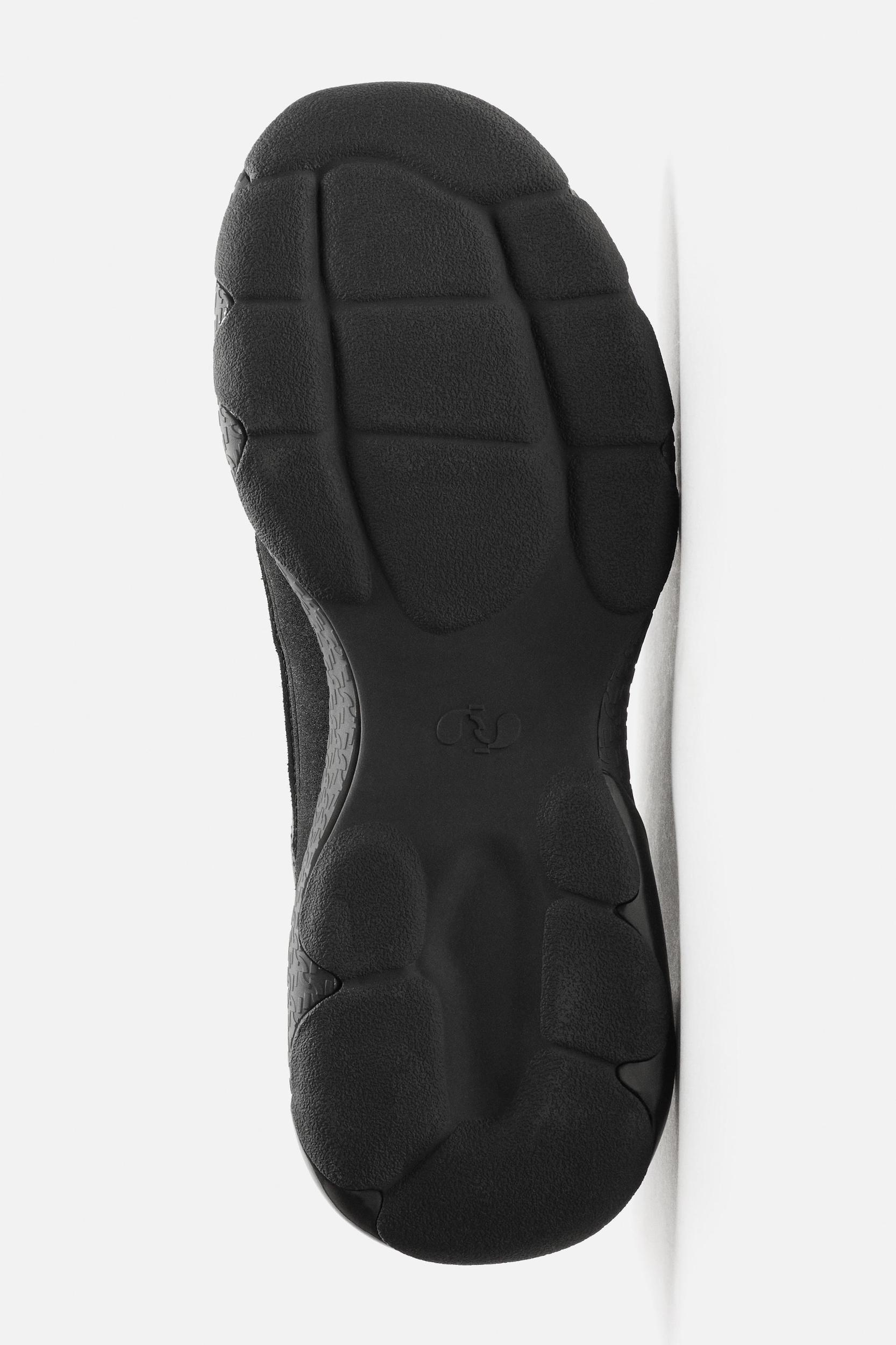 MONOCHROME LEATHER SNEAKERS Product Image