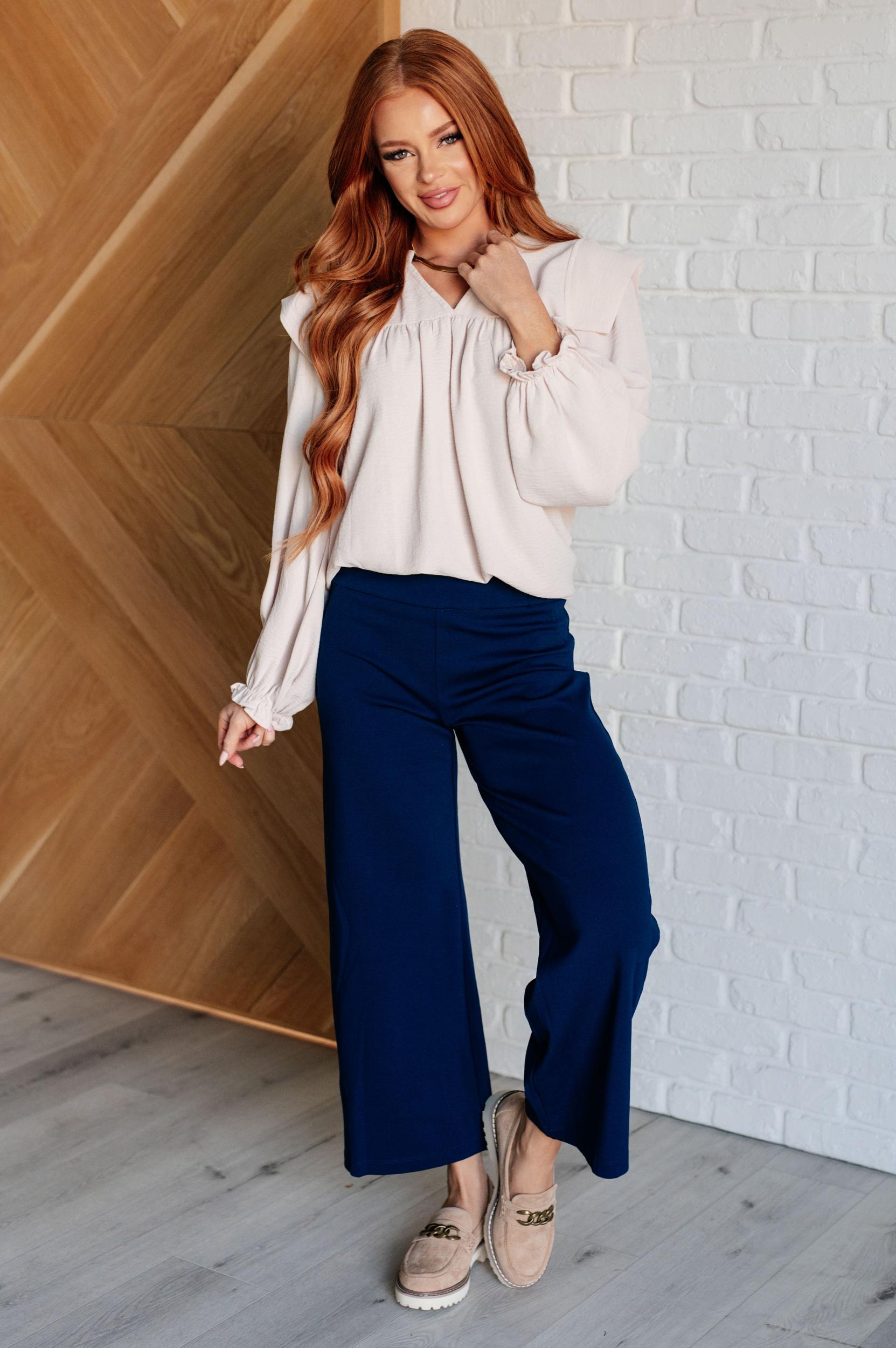 Chase the Pace Wide Leg Bottom in Taupe Product Image