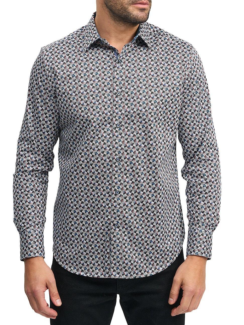 Mens Spun Out Long-Sleeve Button-Front Shirt Product Image