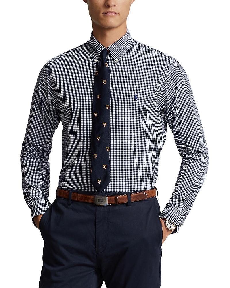 Polo Ralph Lauren Cotton Stretch Poplin Gingham Check Slim Fit Button Down Shirt Product Image