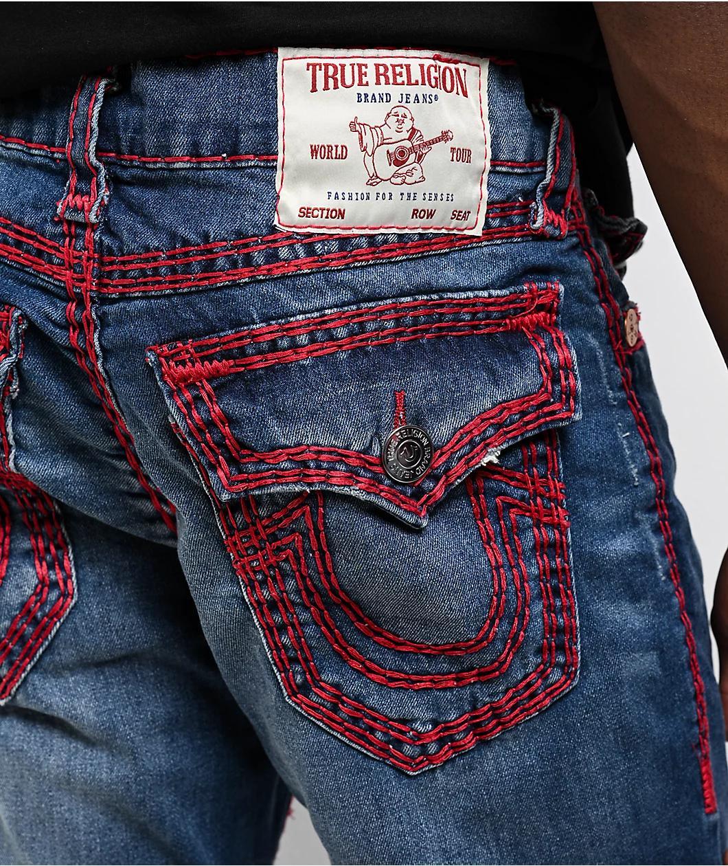 Freeworld Straight Dark Blue Denim Jeans Product Image