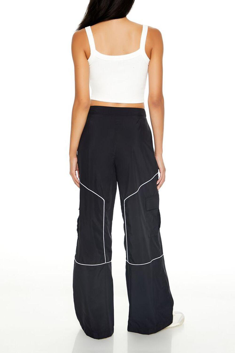 Two-Tone High-Rise Cargo Pants | Forever 21 Product Image