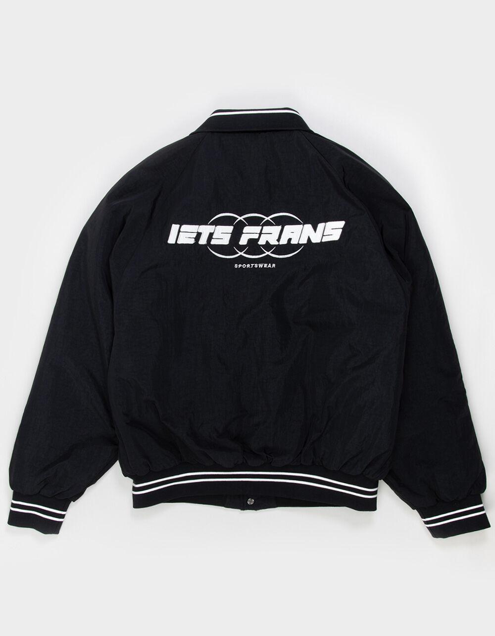 IETS FRANS Padded Mens Varsity Jacket - BLACK Product Image