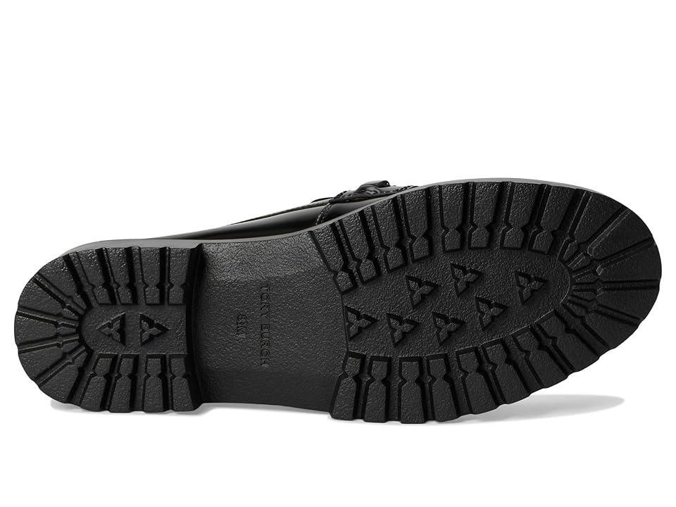 Womens Classic Embellished Leather Loafers Product Image