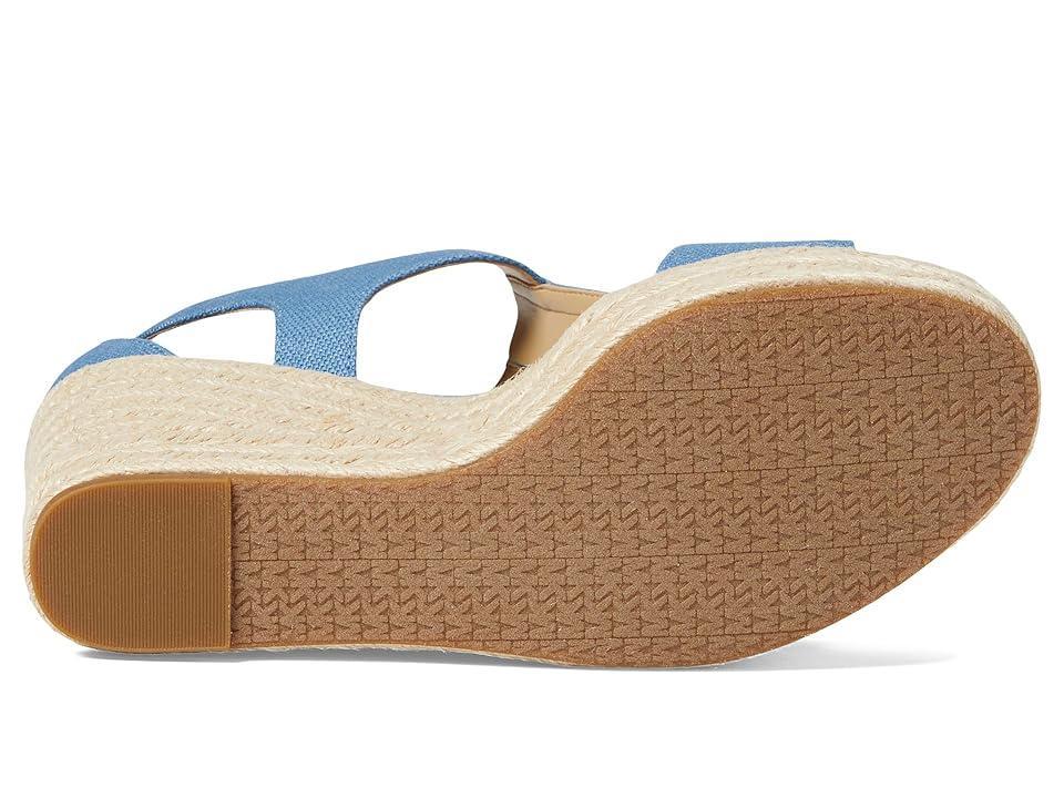 MICHAEL Michael Kors Berkley Mid Wedge (Denim) Women's Shoes Product Image