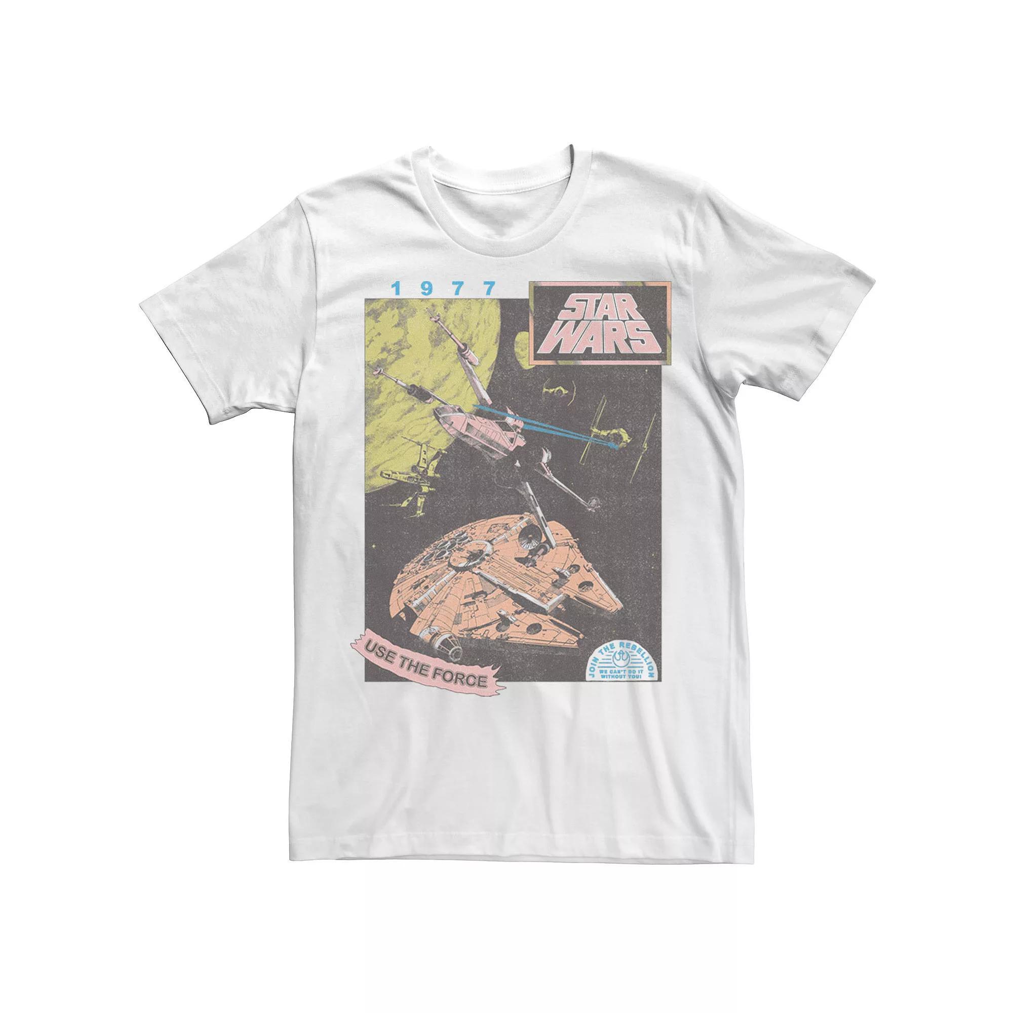 Men's Star Wars Join The Rebellion 1977 Tee, Size: XL, White Product Image