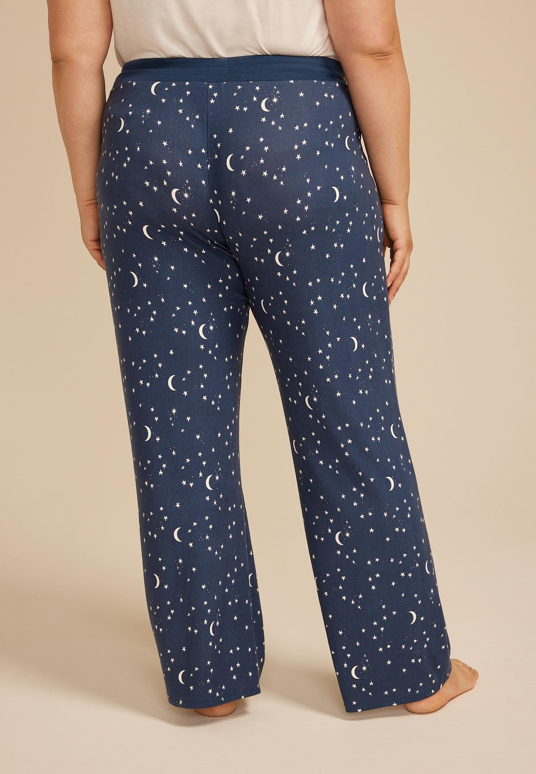 Plus Size Celestial Wide Leg Pajama Pants Product Image