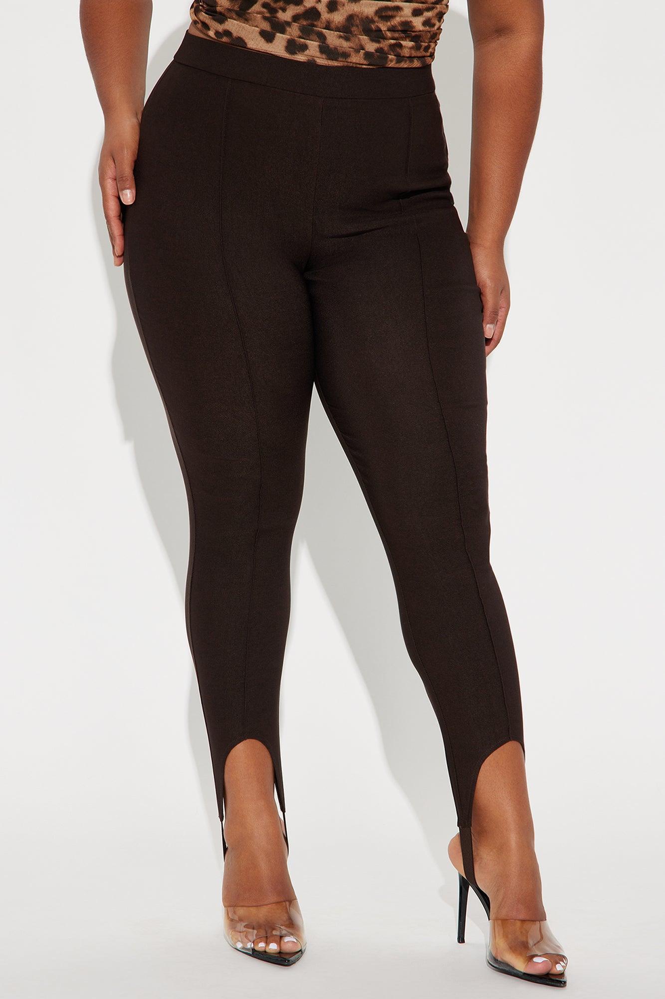Highly Classified Stirrup Legging - Chocolate Product Image
