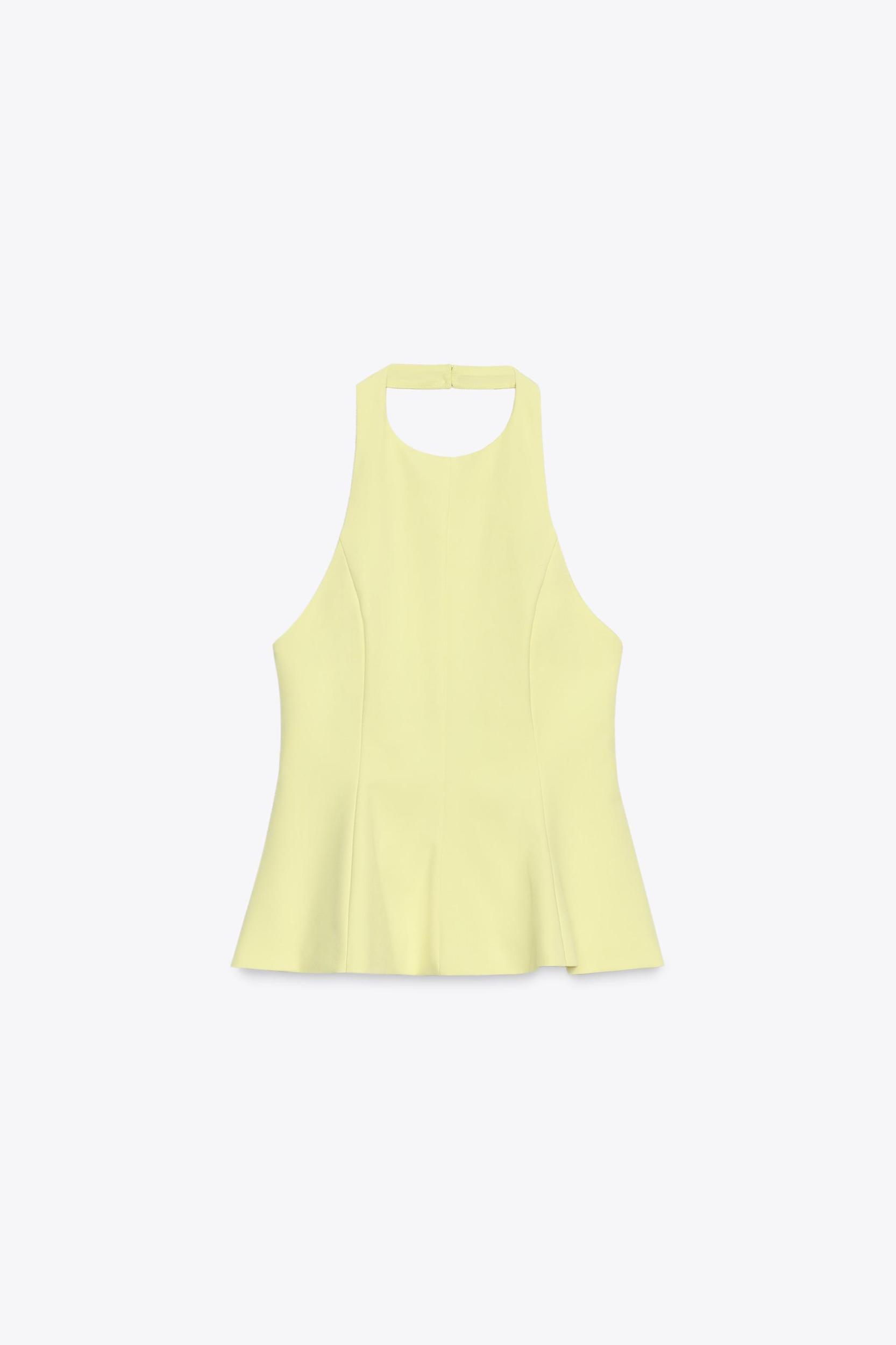 STRETCH PEPLUM TOP Product Image