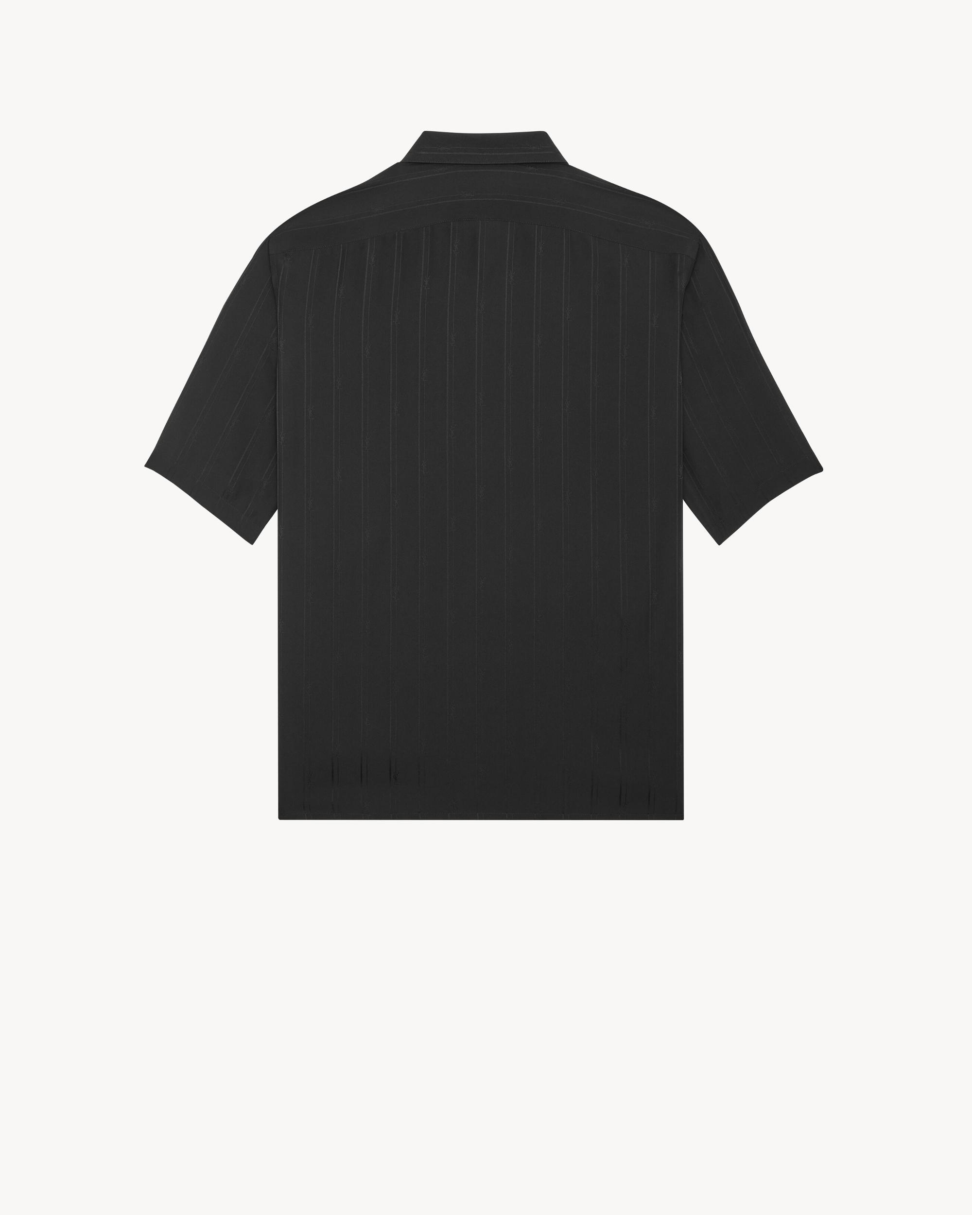 Shirt in Matte And Shiny Cassandre Striped Silk Product Image